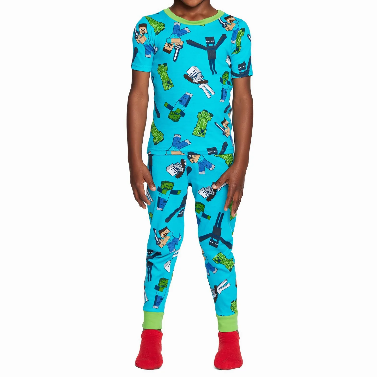 Minecraft - Conjunto de Pijama de algodón para niños (10 Unidades)