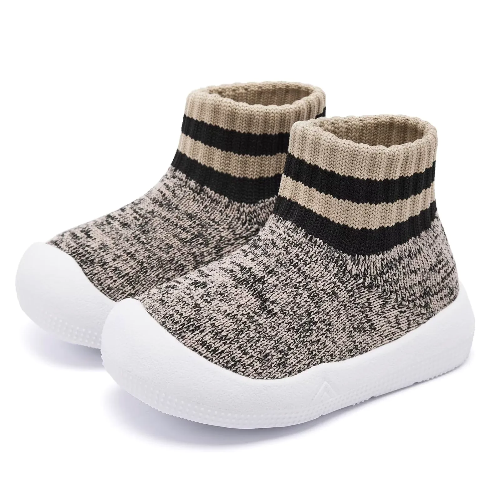 Eashi Zapatos antideslizantes para niños y niñas, transpirables, cálidos, elásticos, con suela viscoelástica, para proteger los dedos de los pies, tenis para exteriores