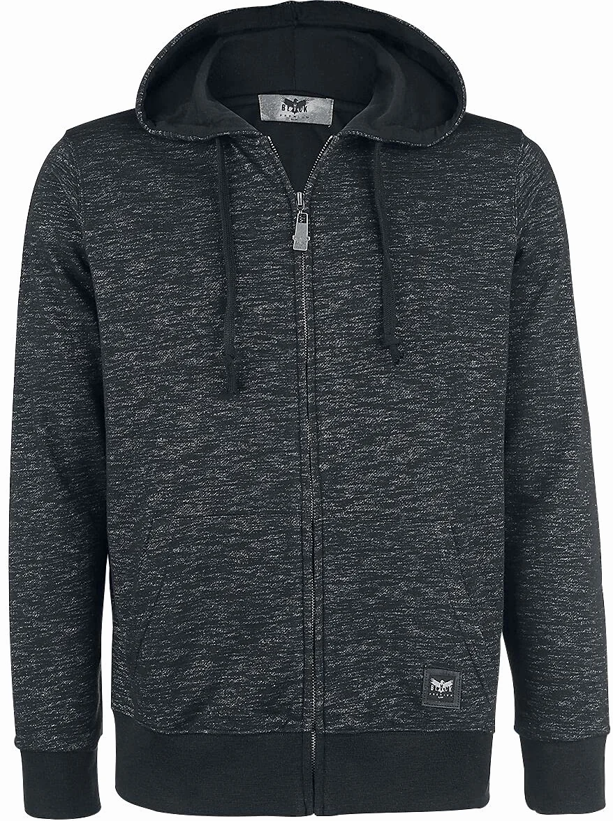 EMP Hombre Chaqueta Gris Oscuro con Capucha Black Premium