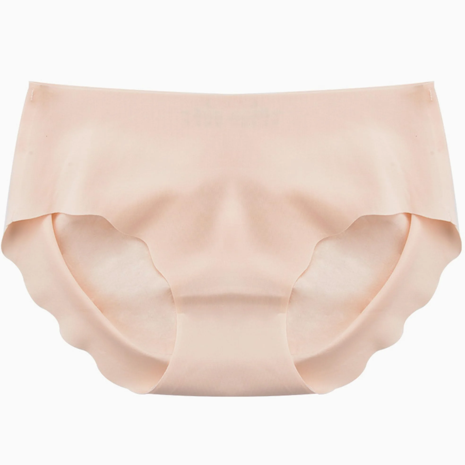 Calzoncillos elásticos sin costuras de secado rápido para mujer, suaves, cómodos, paquete múltiple, ropa interior transpirable de tiro medio (caqui, 5 piezas, L)