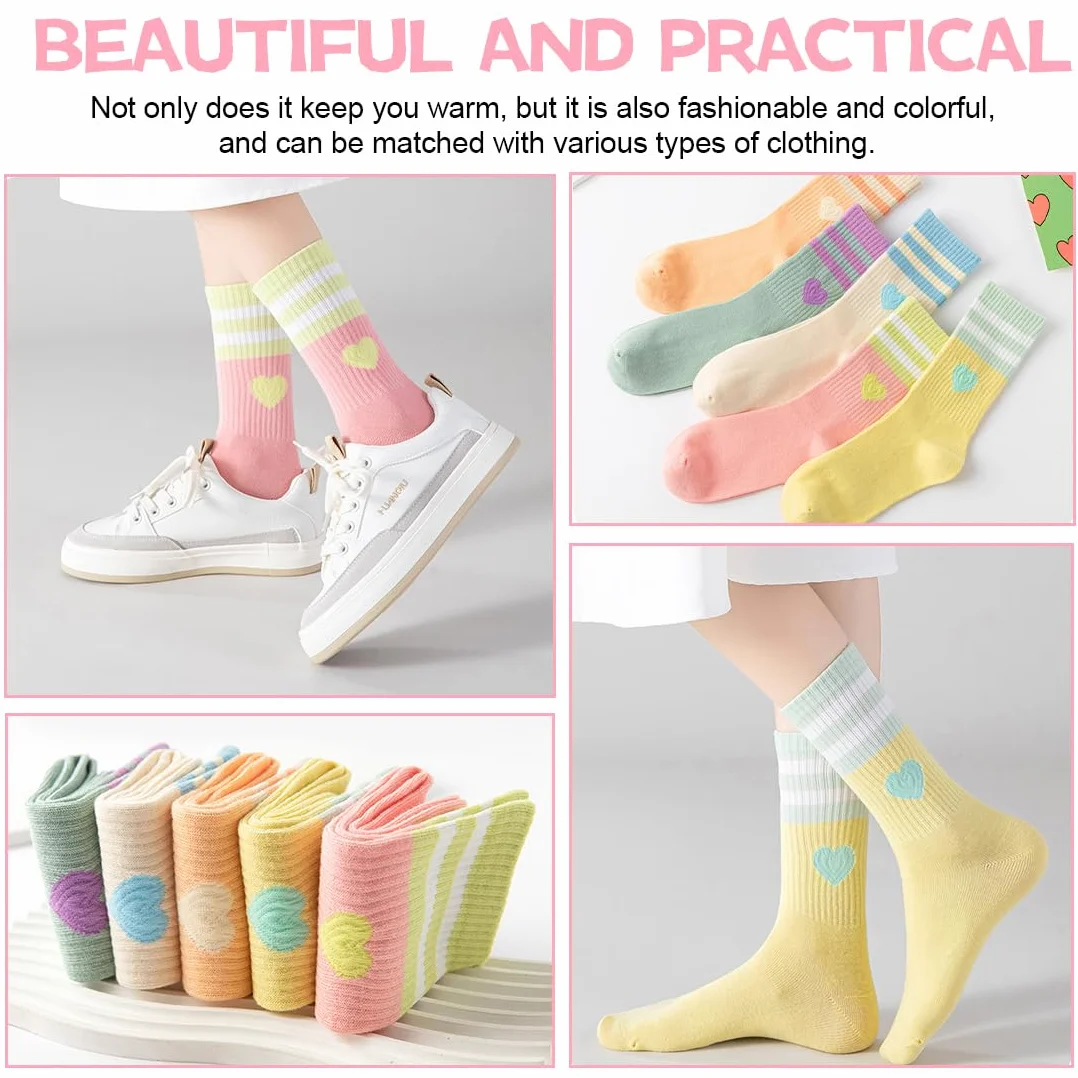 Calcetines Deporte Niña, 6 Pares 35-38,Calcetines Deportivos, Calcetines Coloridos, Calcetines Sin Costuras, Für 8-12 Años Niños