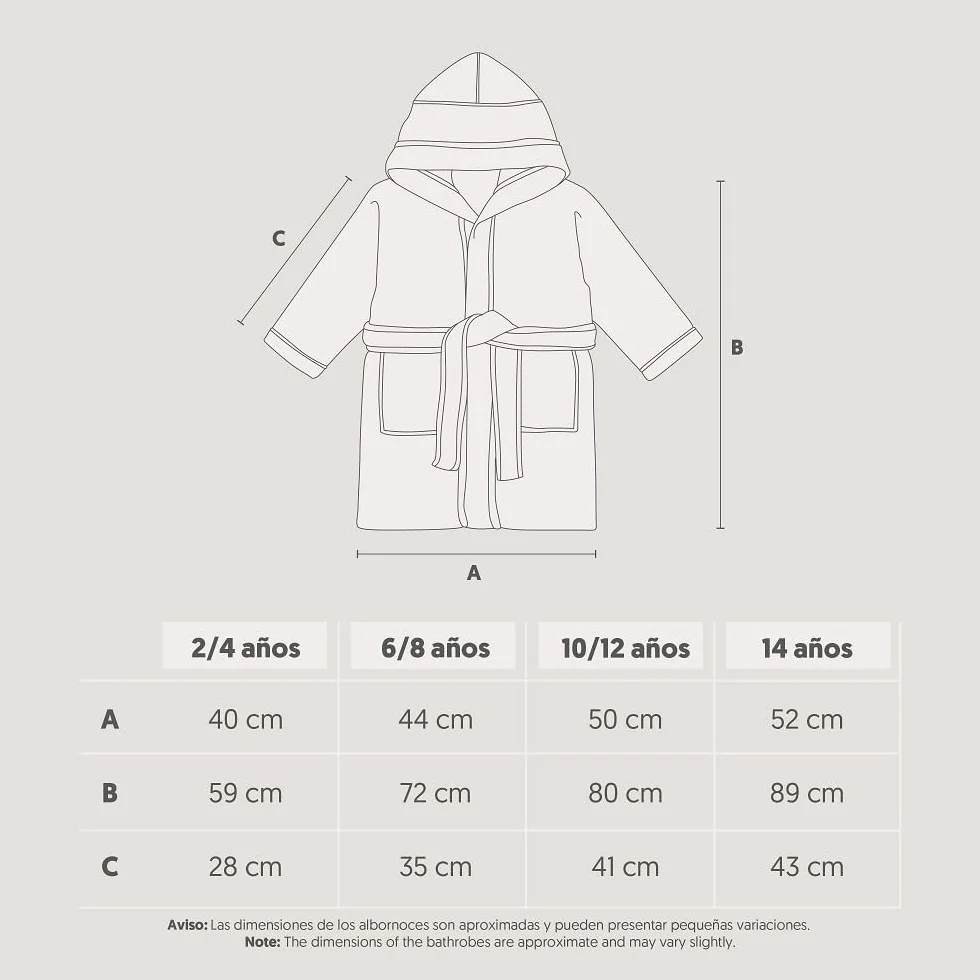 Interbaby Albornoz Liso Unisex Infantil Bebé-Niños