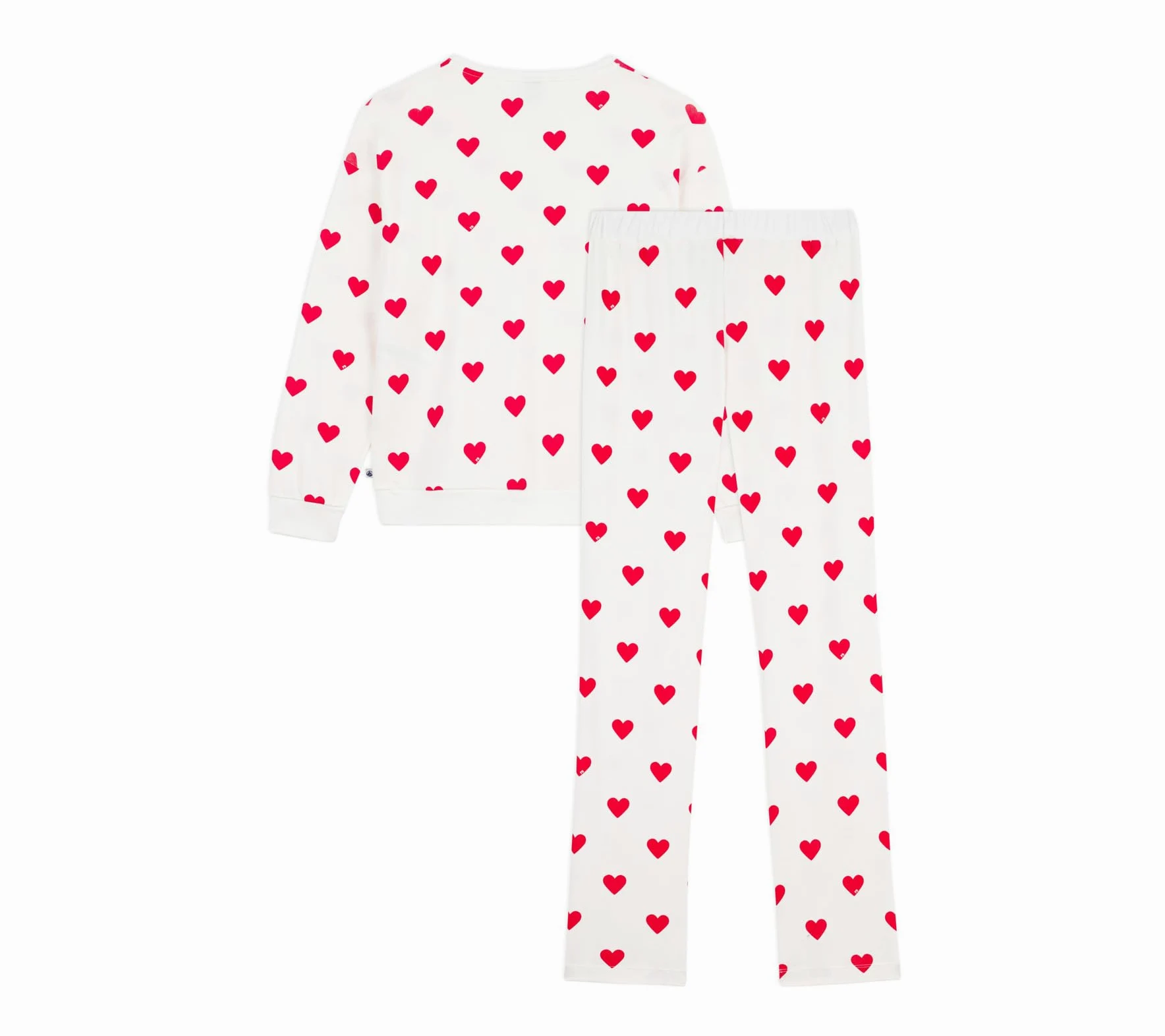 Pijama de Mujer de algodón con Estampado de Corazones