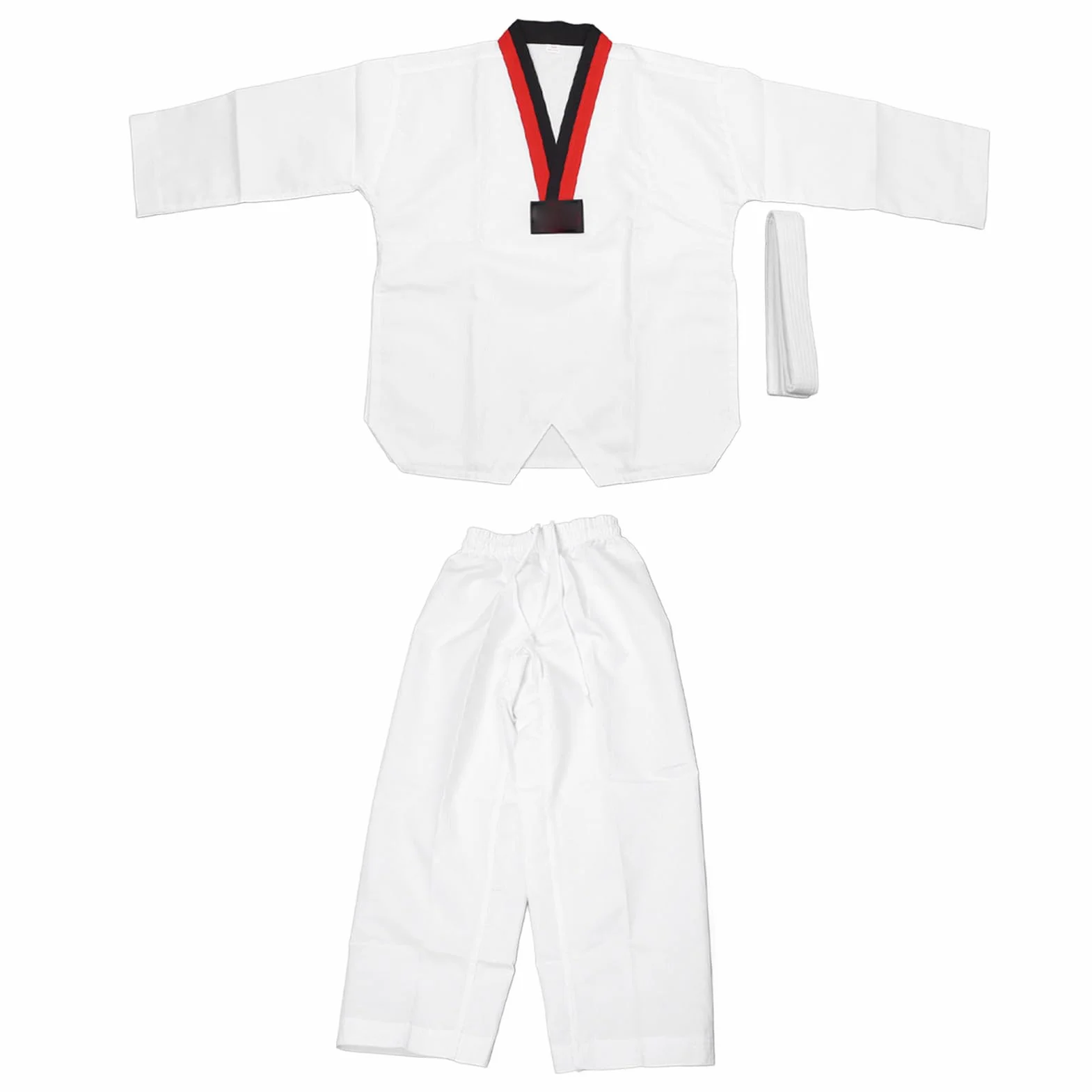 Traje de taekwondo para niños 136-146 cm Dobok uniforme entrenamiento transpirable ligero