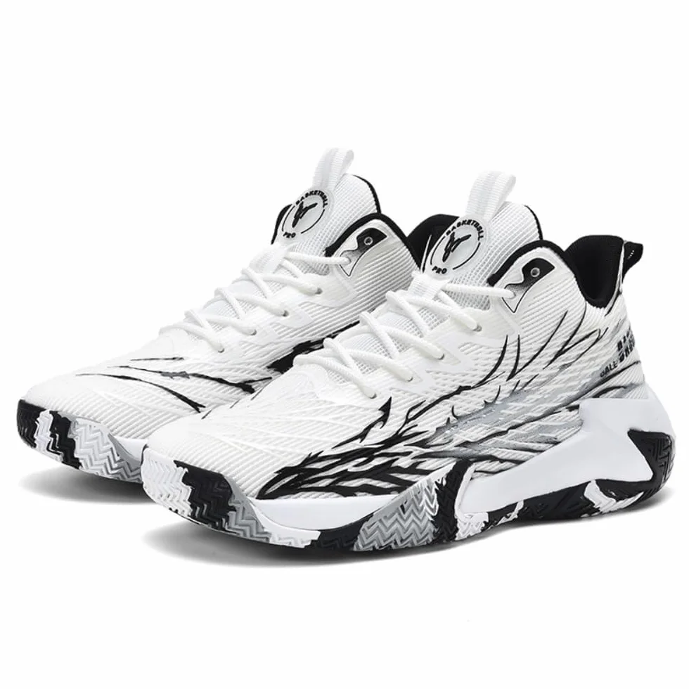 Zapatos Deportivos de Gran Tamaño para Hombre, Zapatos Baloncesto Antideslizantes Resistentes al Desgaste Transpirables