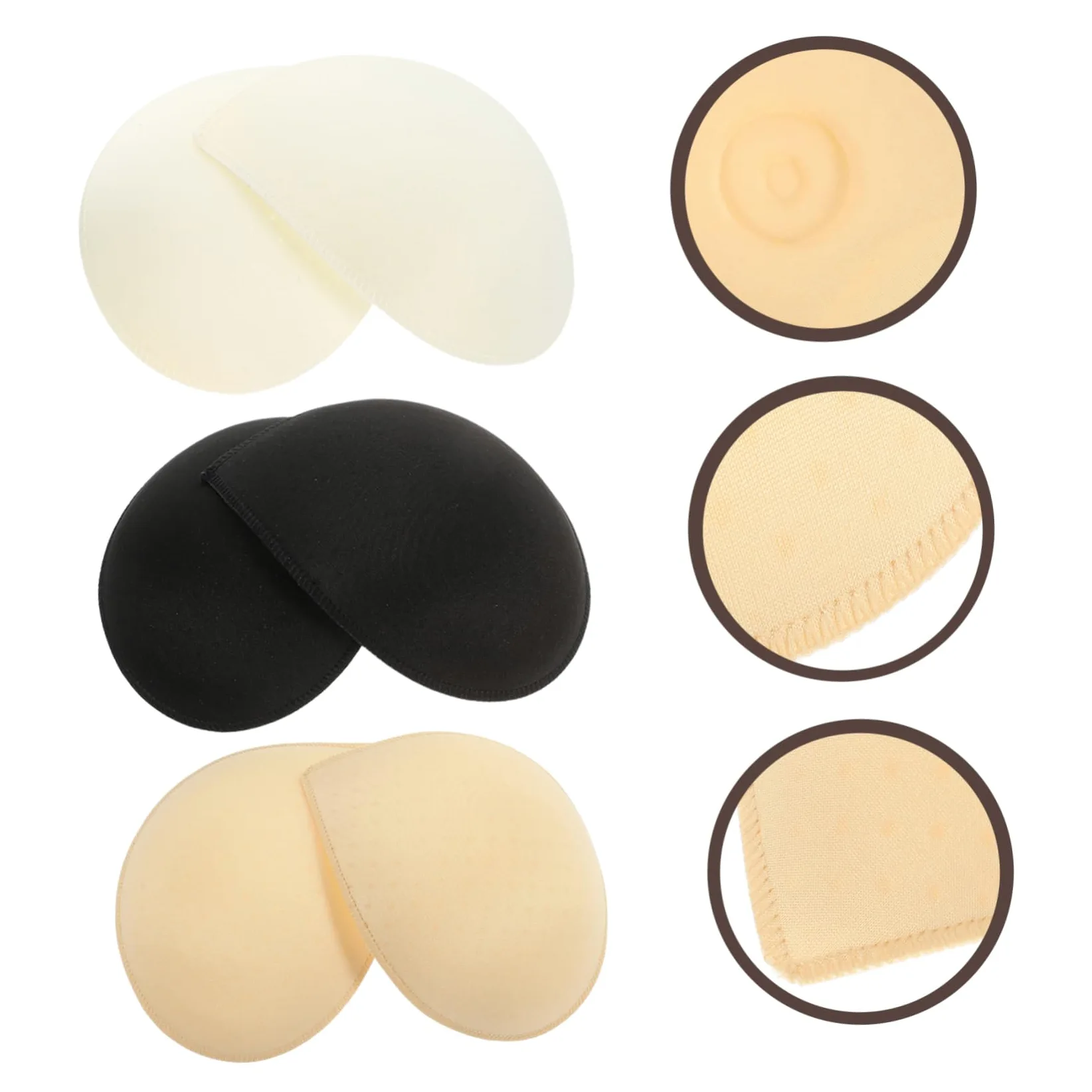 Beaupretty 6pares Almohadillas De Esponja Para Sujetadores De Inserciones Para Sujetadores Deportivos Reutilizables y Lavables Para Bañador y Yoga