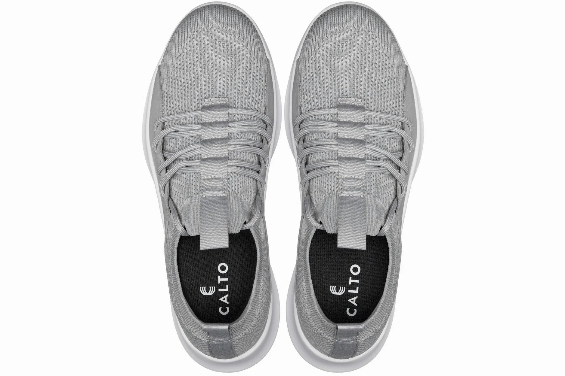 CALTO Zapatos de elevación invisibles para hombre con aumento de altura - Zapatillas deportivas ultraligeras - 2.4 pulgadas más altas
