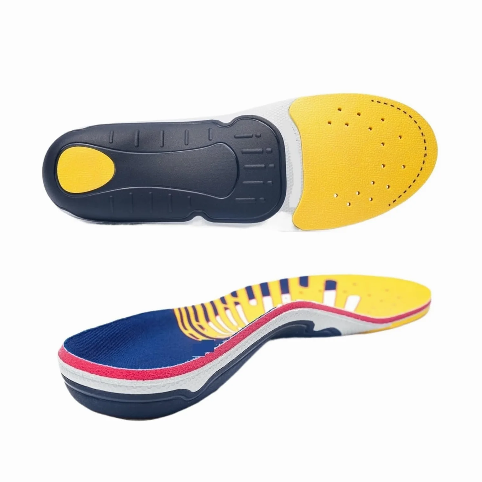 Plantilla ortopédica plantar de soporte arco alto | Pies planos Alivio del dolor Zapato ortopédico Insertar arco alto(Color 2,EU(40-41)-260MM)
