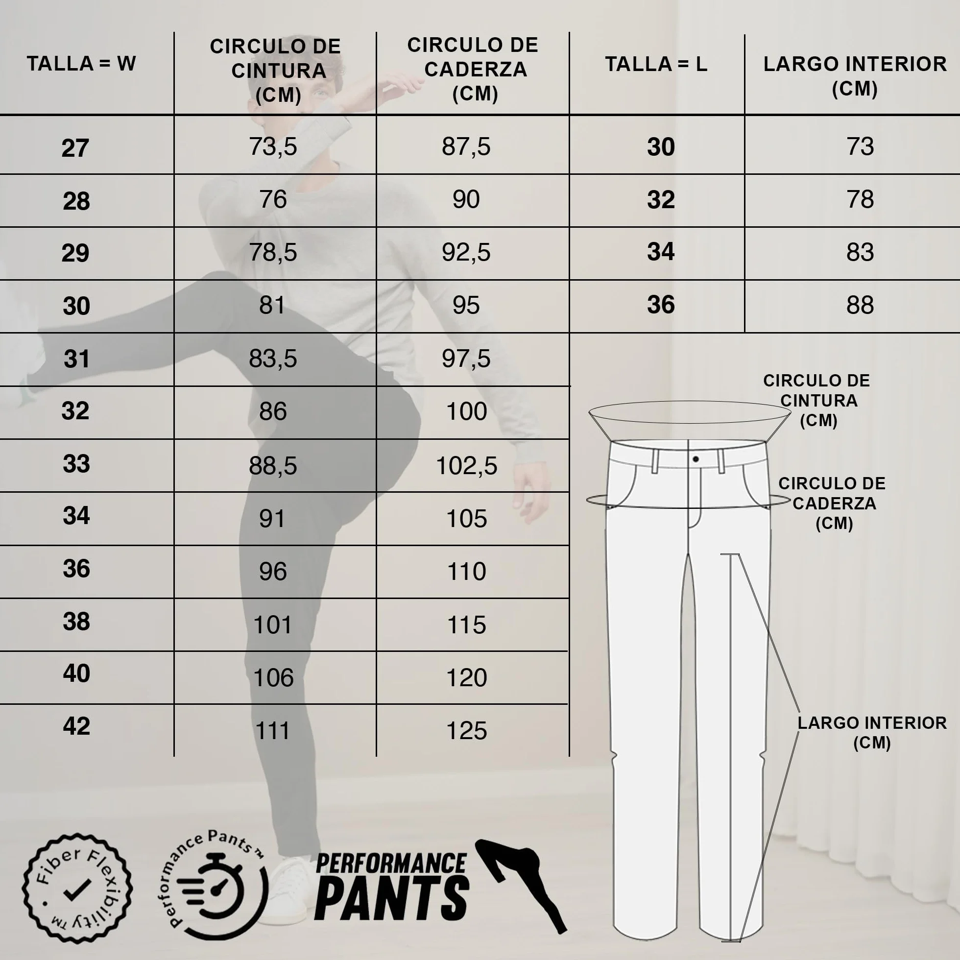 Performance Pants Pantalones de Alto Rendimiento