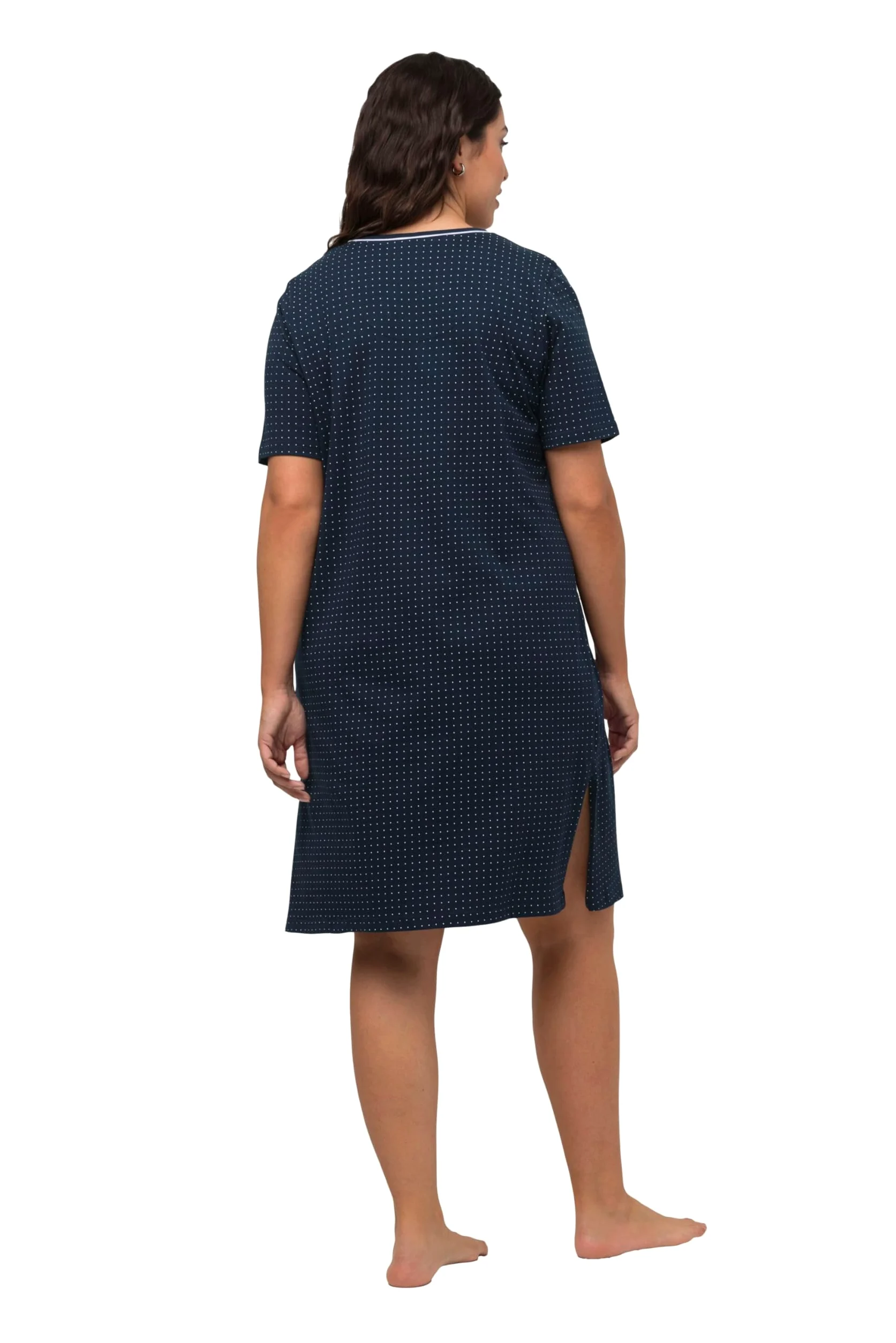 Ulla Popken 2 Piezas, Camisetas Grandes, Simples Y Puntos Camisón Mujer