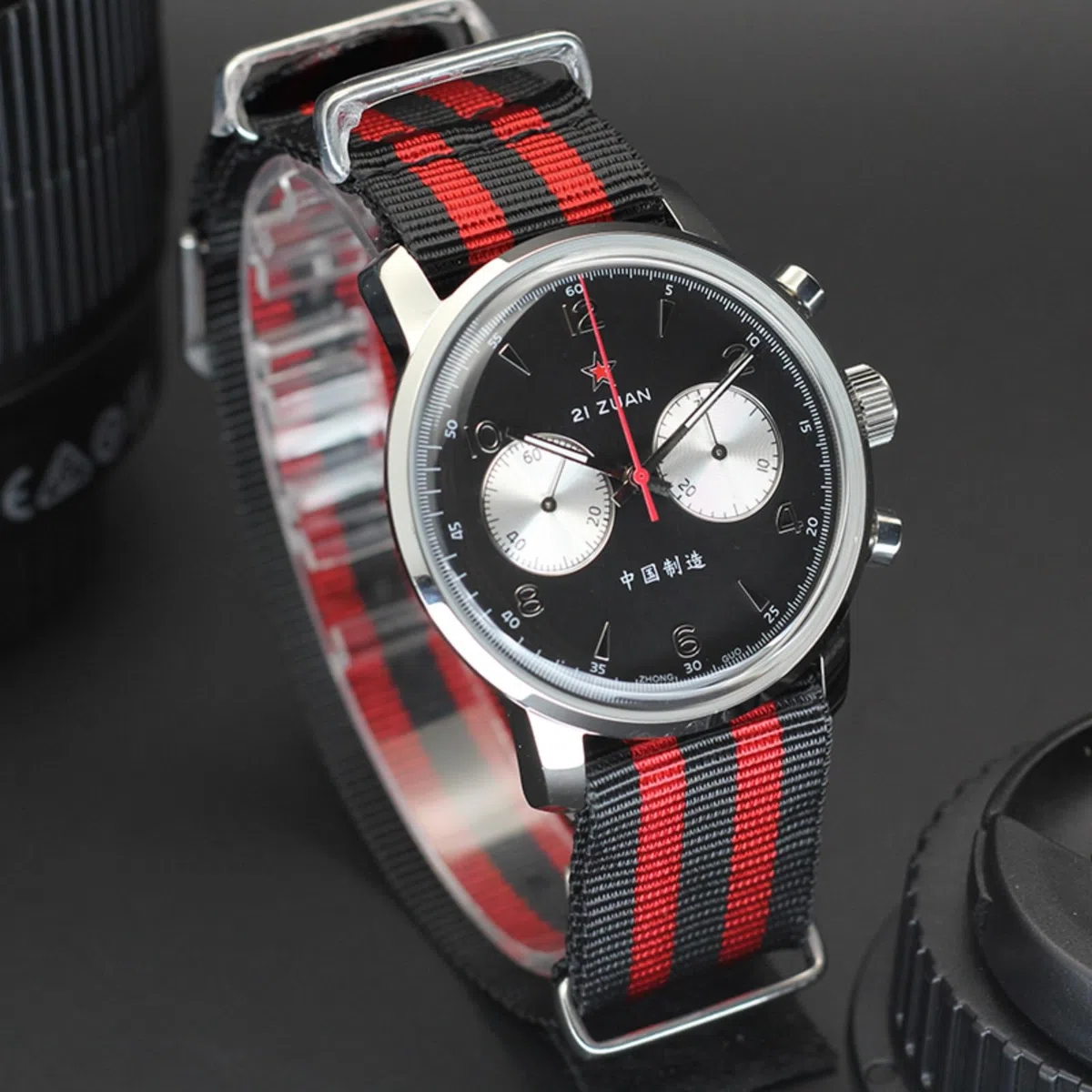 SEAKOSS Pilot - Reloj cronógrafo para hombre, 42 mm, vintage, 1963, gaviota ST1901, reloj mecánico manual, cuello de cisne, cristal de zafiro, 3 ATM, reloj de vestir de lujo