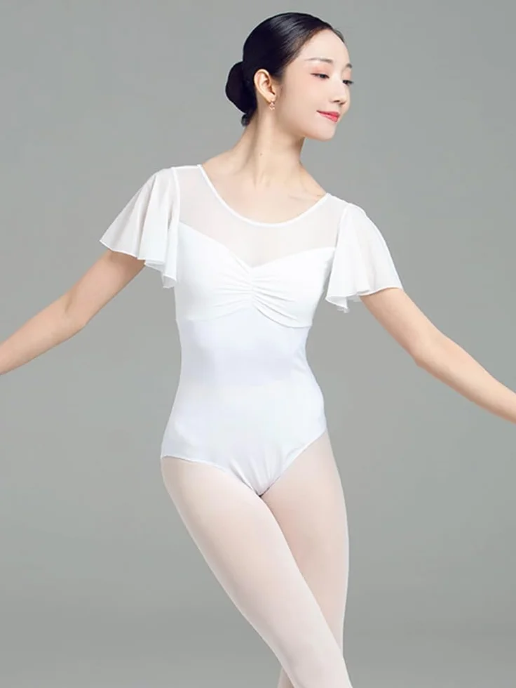 Chaqueta de Danza Ballet Body Sexy de Encaje para Mujer, Leotardo de Ballet