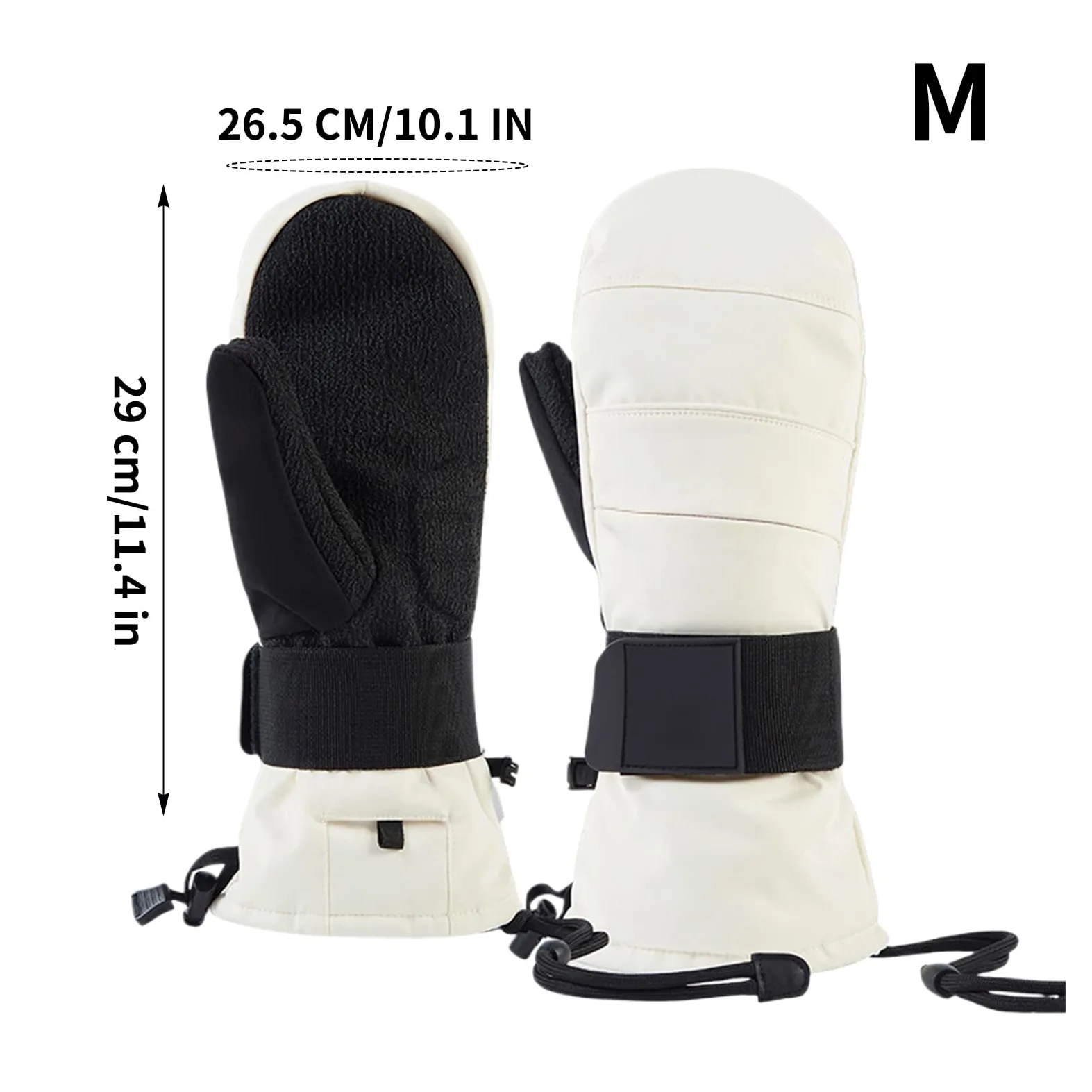 Guantes de invierno para motocicleta, guantes cálidos para pantalla táctil, con protector de muñeca, guantes de equitación con forro polar, para hombre, invierno, motocicleta, esquí, clima frío, nieve