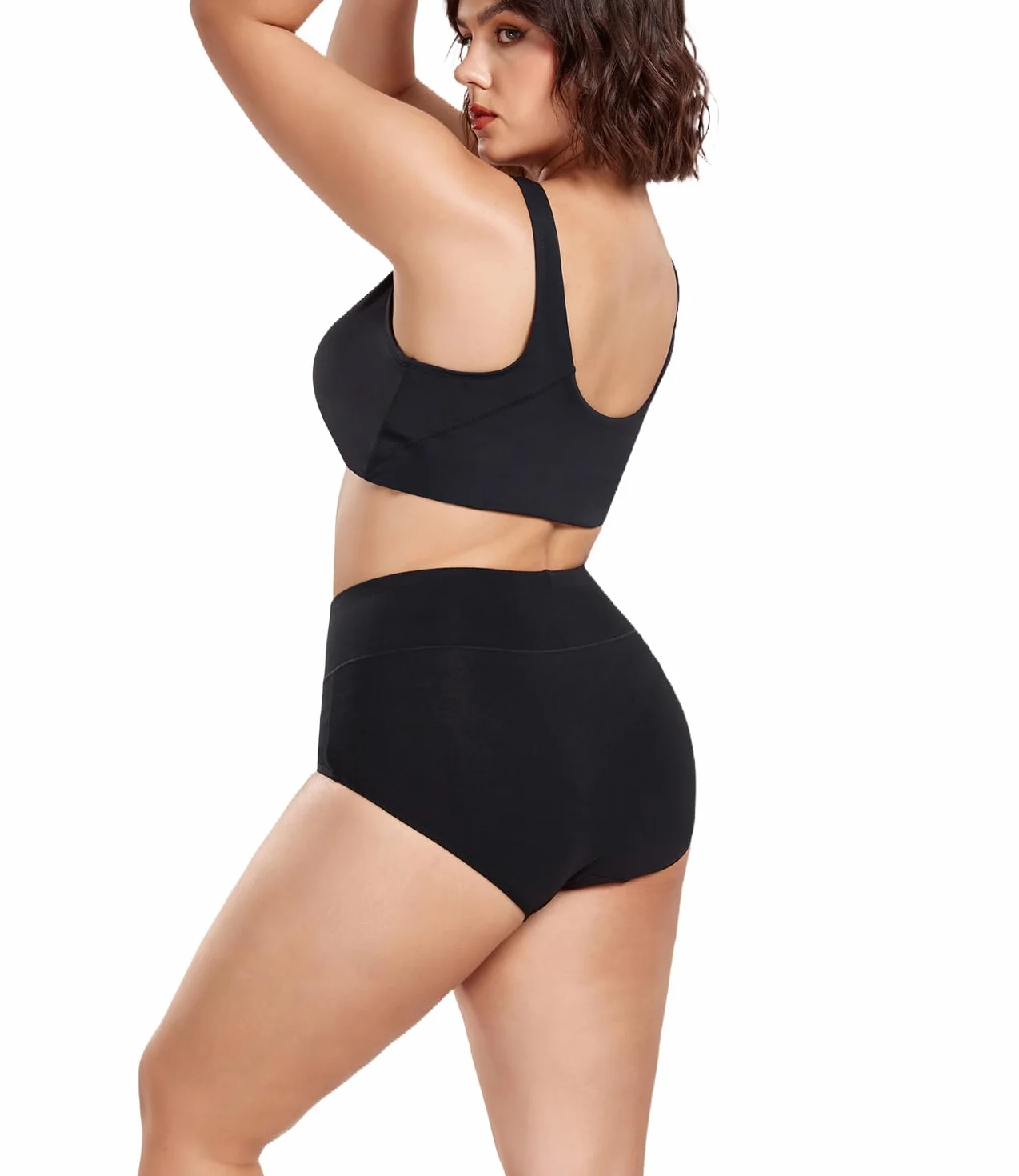 Wirarpa Bragas Mujer Algodón Culotte Cintura Alta Faja Reductora Pack 5