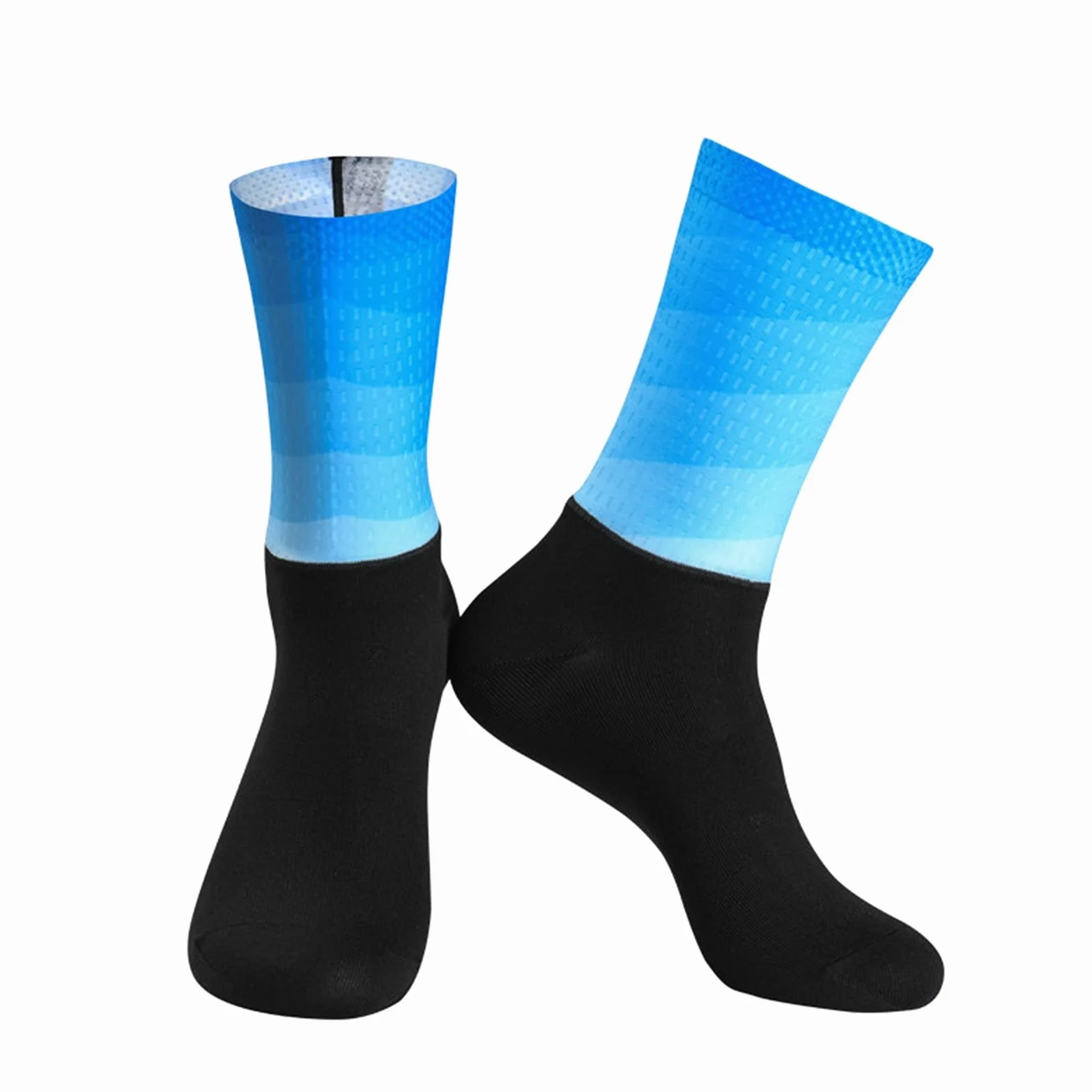 Sport Anti resbalón Silicona sin Fisuras Moldeo Integral de Alta tecnología Ciclismo de Alta tecnología Calcetines Transpirables Bicicleta Bicicleta Carreras Calcetines Deportes Calcetines