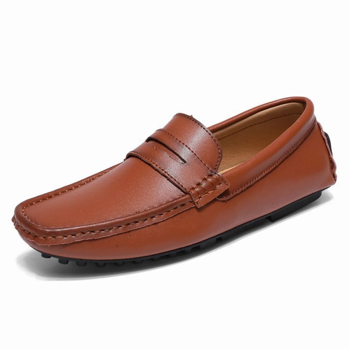 Mocasines para Hombre de Cuero Moda Slip-on Shoes Driver Shoes Casual Flat Shoes 38-49 EU