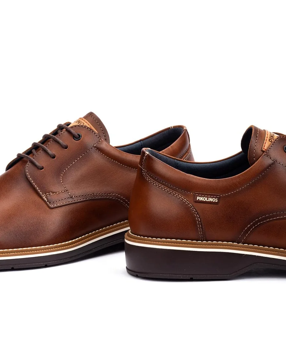Pikolinos Carlet Zapatos Cordones Hombre | en Cuero | Plantilla Extraíble