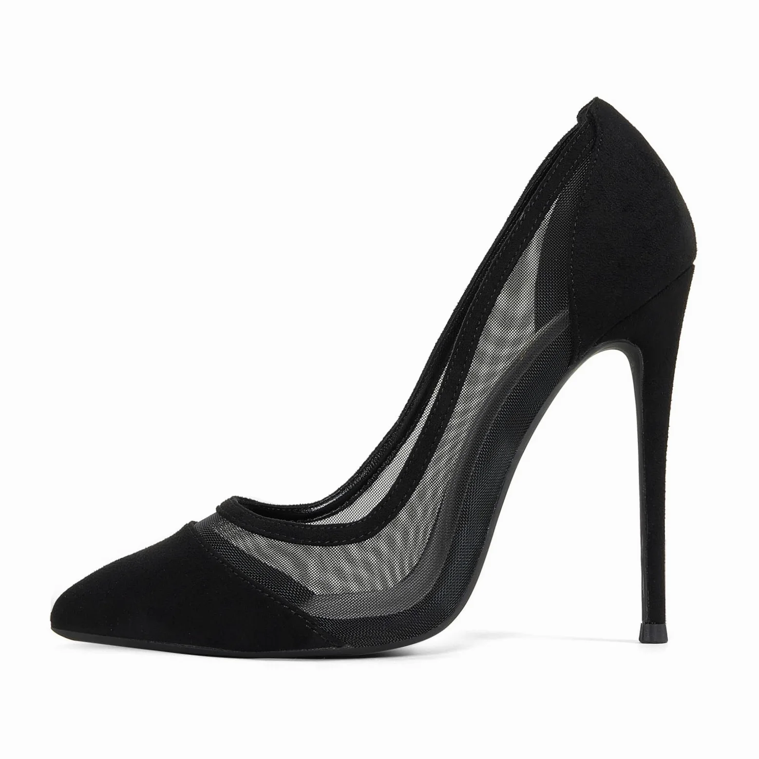GENSHUO Bombas de tacón Alto con Punta Puntiaguda para Mujer Zapatos de Fiesta con tacón de Aguja Sexy 12 CM / 4.72IN