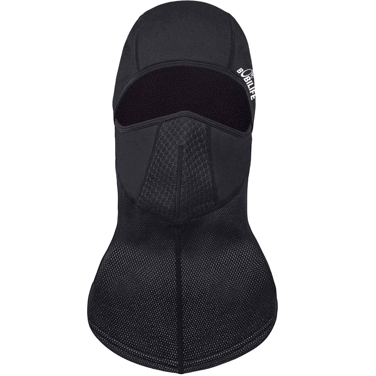 Pasamontañas térmico resistente al viento, elástico, transpirable, para clima frío, invierno, cálido, para ciclismo, esquí y pesca en hielo (negro), Negro -, Talla única