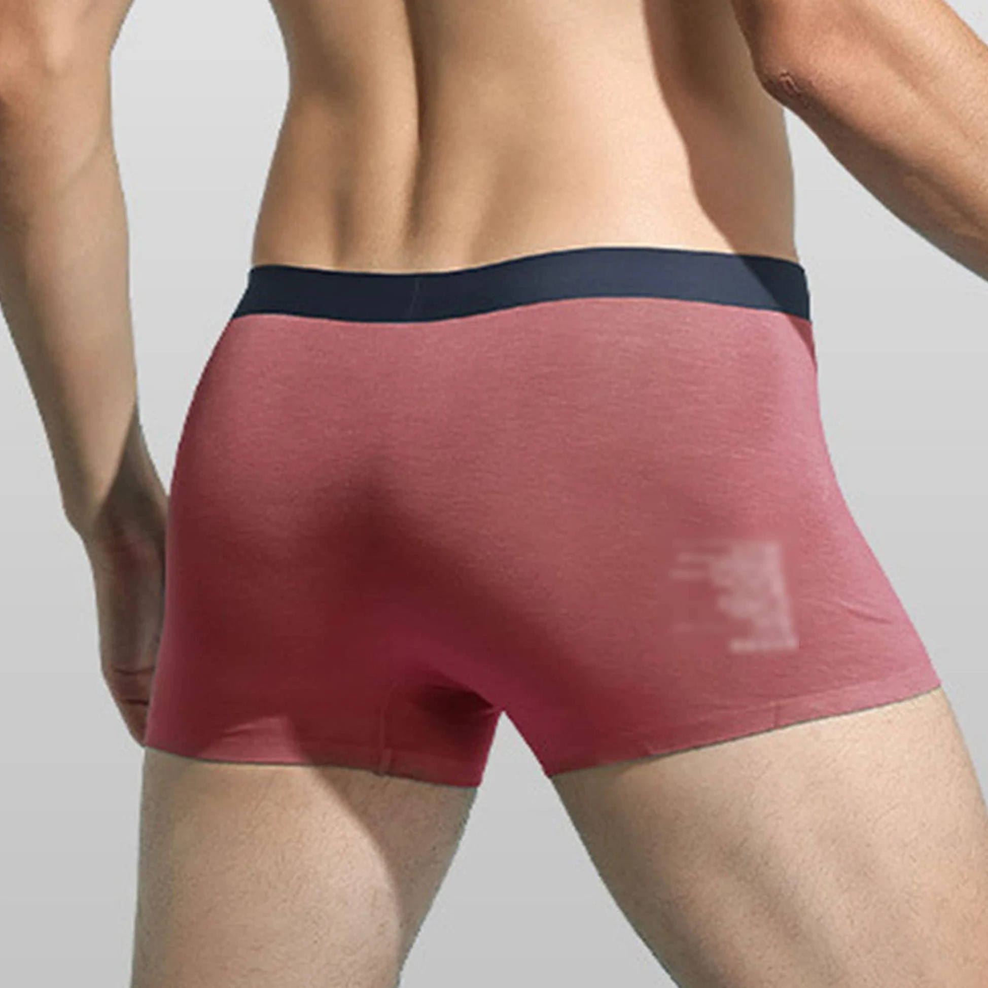 JEShifangjiusu - Calzoncillos tipo bóxer para hombre, ropa interior cómoda, transpirable, de algodón elástico, absorbe la humedad, paquete de 4