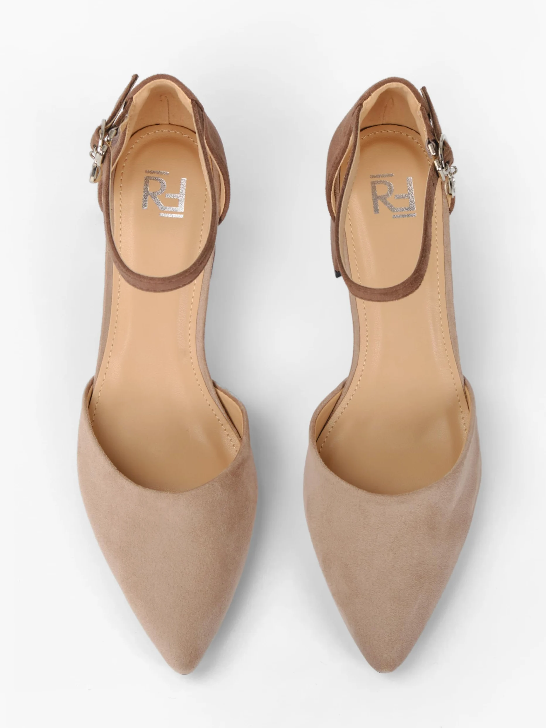 Zapatos de tacón para mujer, color marrón, tacón de bloque de 5,5 cm, de ante suave, zapatos de tacón para mujer, zapatos de tacón suave, zapatos de tacón para mujer, HF749