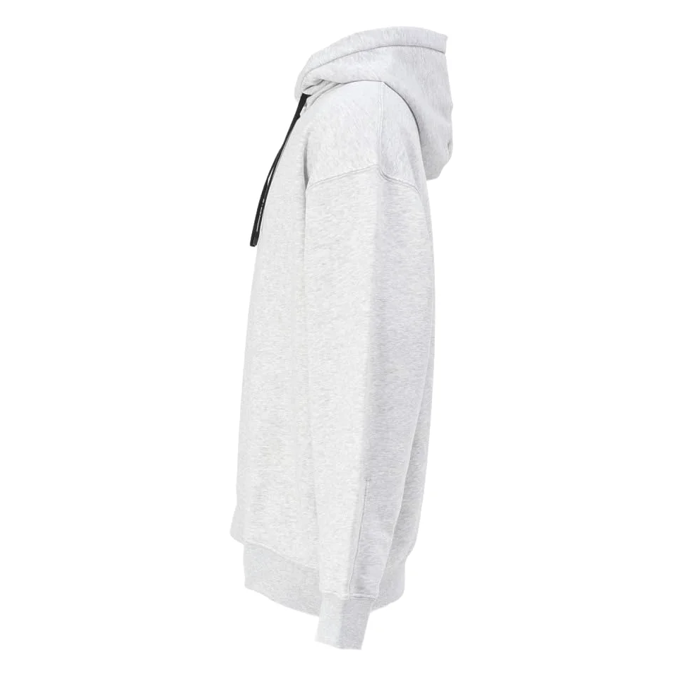 On Sudadera Gris Running Club Hoodie Crater de Corte Holgado