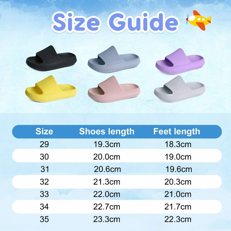 Chanclas Niño De Baño Niña Zapatos De Playa Y Piscina para Niño Sandalias de Diseño Antideslizante Zapatos De Ducha Ligero Chanclas EU29-37