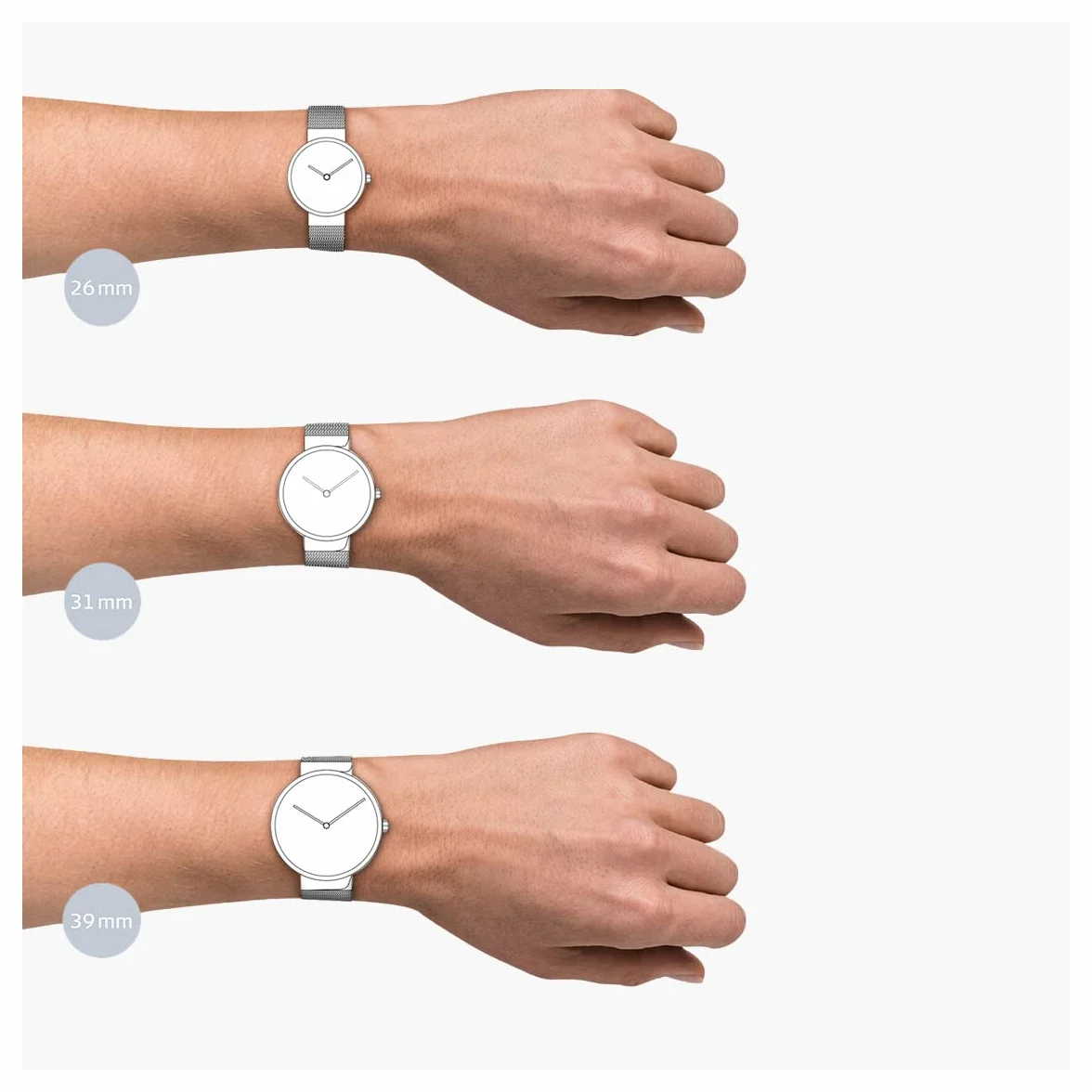 BERING Reloj analógico de Cuarzo para Mujer con Correa milanesa 14531-334, Pulsera