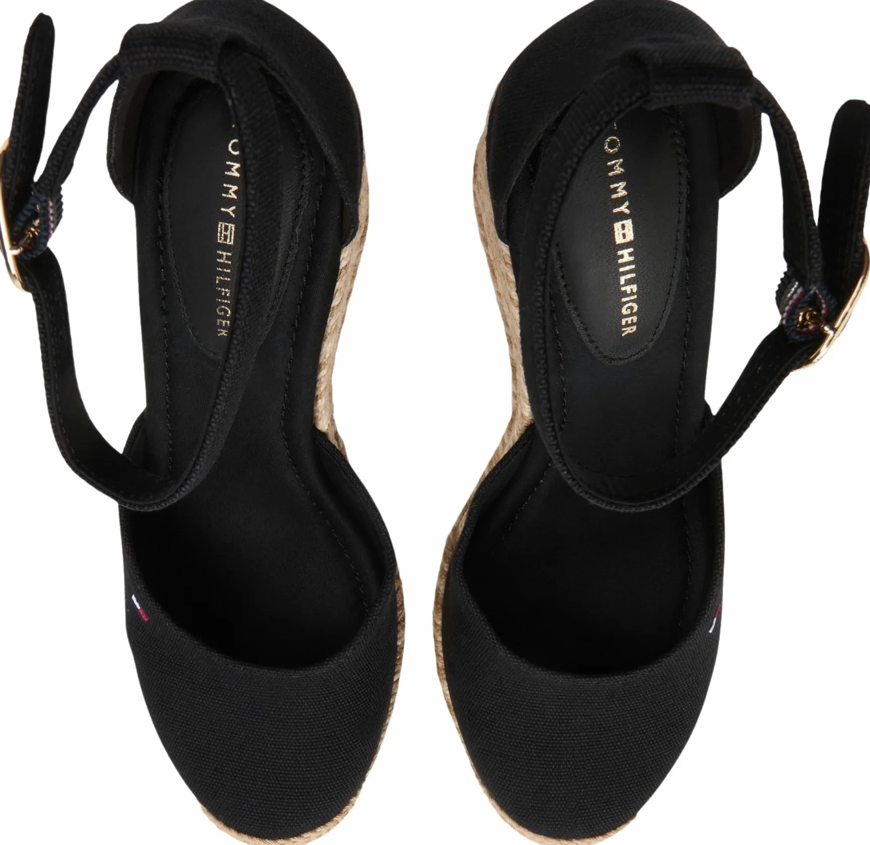 Tommy Hilfiger Flag High Wedge Espad Closed Toe Fw0fw09225, Alpargatas de cuña Mujer