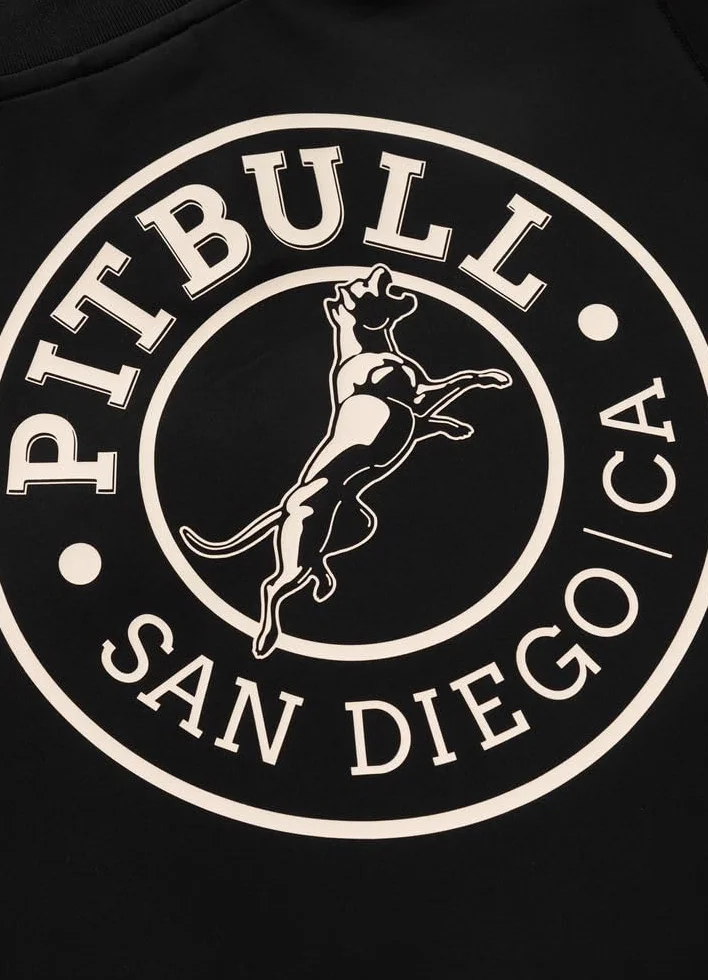 PITBULL - Sudadera Hombre con Cremallera Oldschool San Diego CA, Chaqueta Sudadera Hombre con Cuello Alto, Chaqueta con Cremallera, Sudaderas con Estampado, Sweatshirt