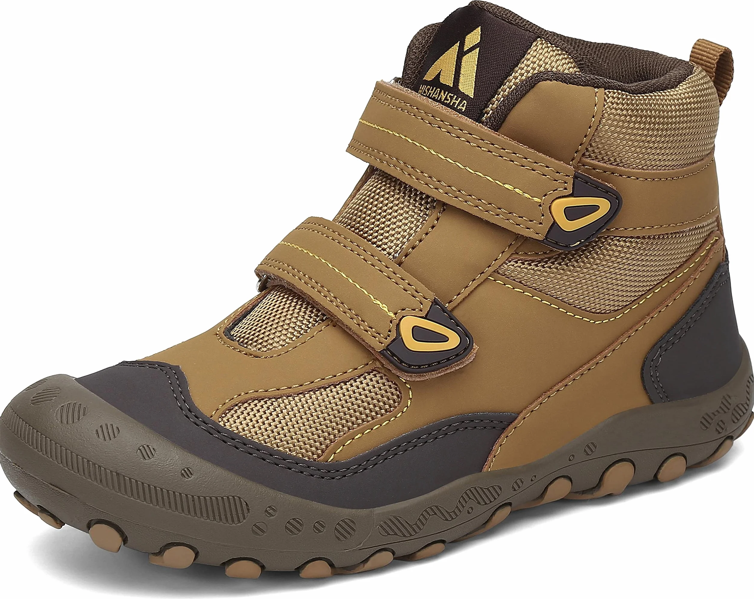 Mishansha Botas de Senderismo Niño Niña Zapatos de Trekking Antideslizante Ligero Zapatillas de Montaña Cómodos Exterior, 028 Marrón, 27 EU