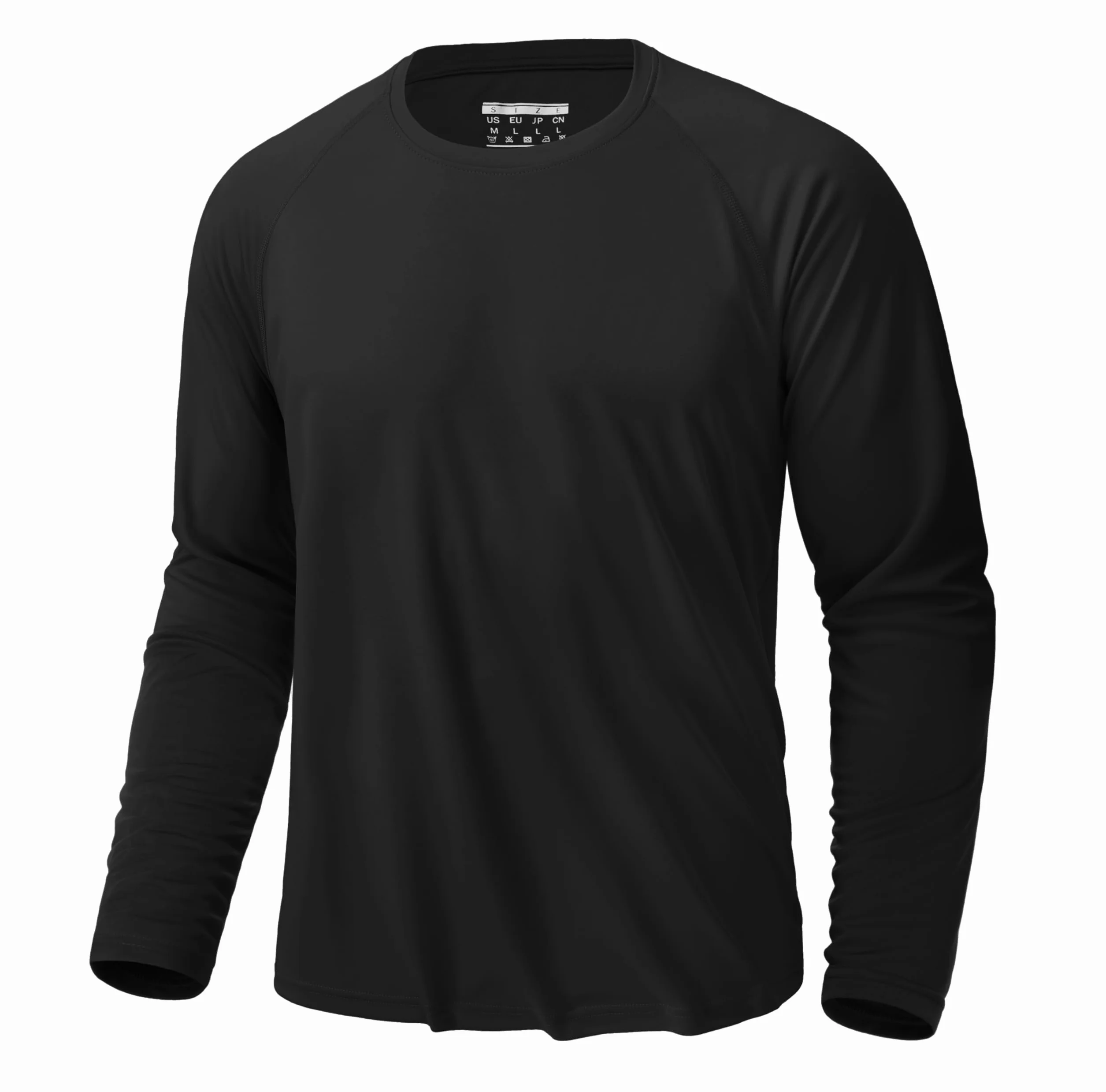 KEFITEVD Camiseta Casual de Manga Larga para Hombre Primavera Verano Camisetas Ligeras y Cómodas