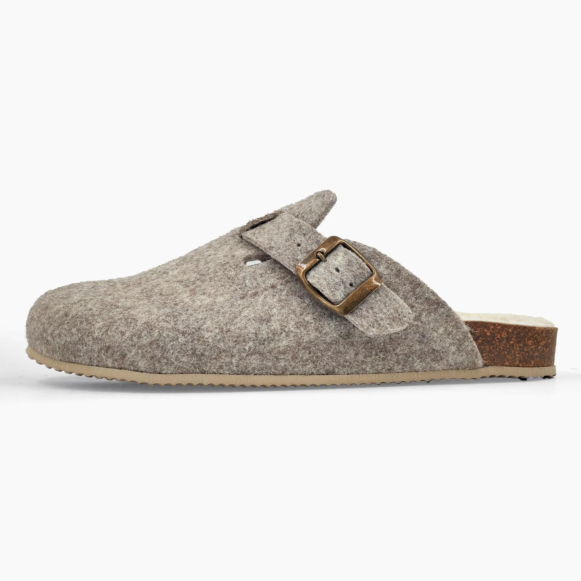 JOMIX Zapatillas Casa Mujer Invierno con Peluche Fabricadas en España Zuecos Mujer Fieltro con Plantilla Ortopédica