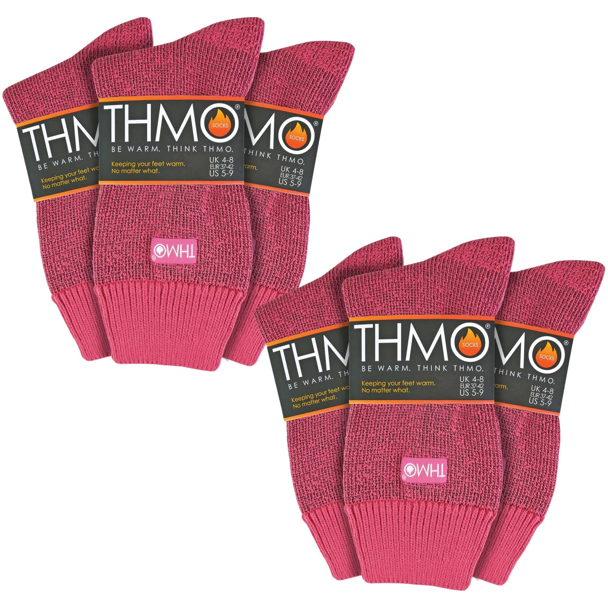 THMO - Pack De 6 Pares De Calcetines Térmicos Para Mujer, Suaves Y Transpirables