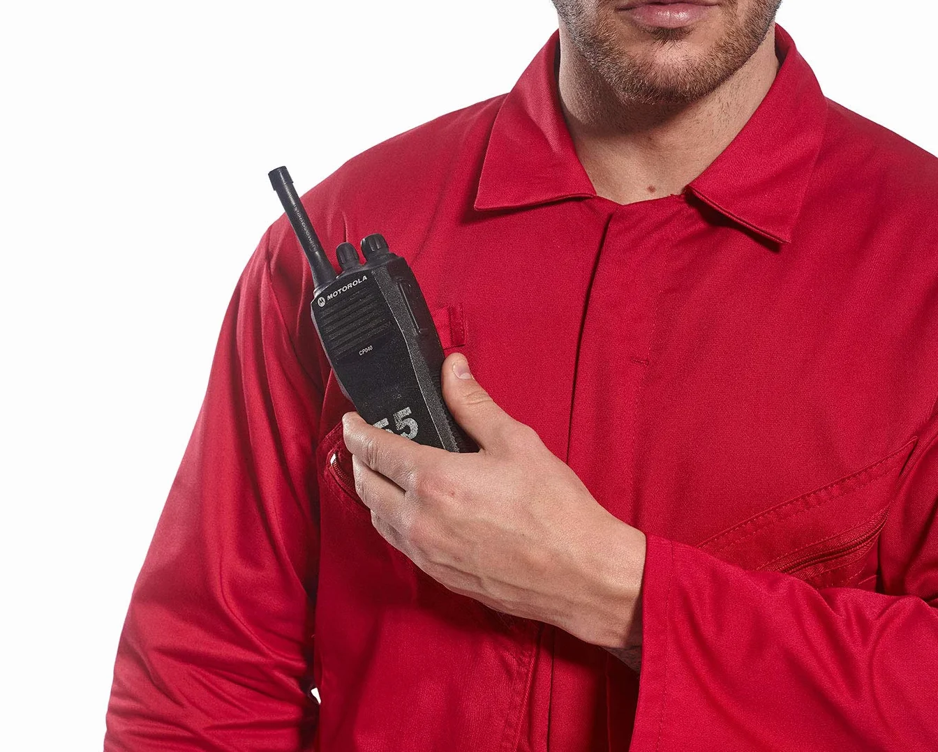 Portwest Mono Liverpool Con Cremallera, Tamaño: XL, Color: Rojo, C813RERXL