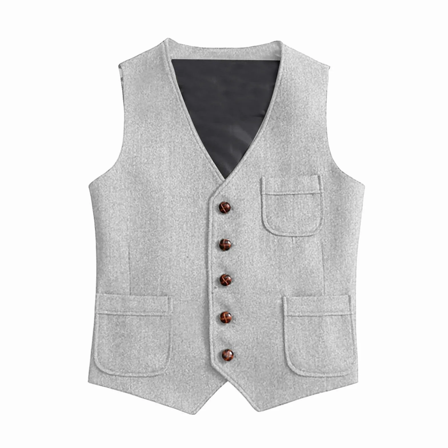 Chaleco Mujer Moda Cardigan Exterior Masculino Chaqueta Elegante Traje Ceremonia Boda Formal