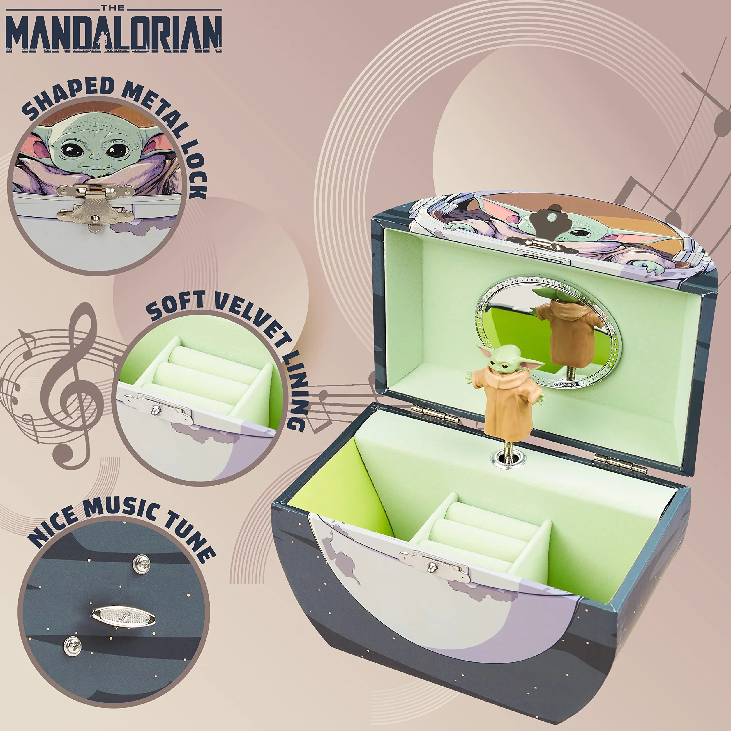 Disney The Mandalorian Joyero Musical Baby Yoda