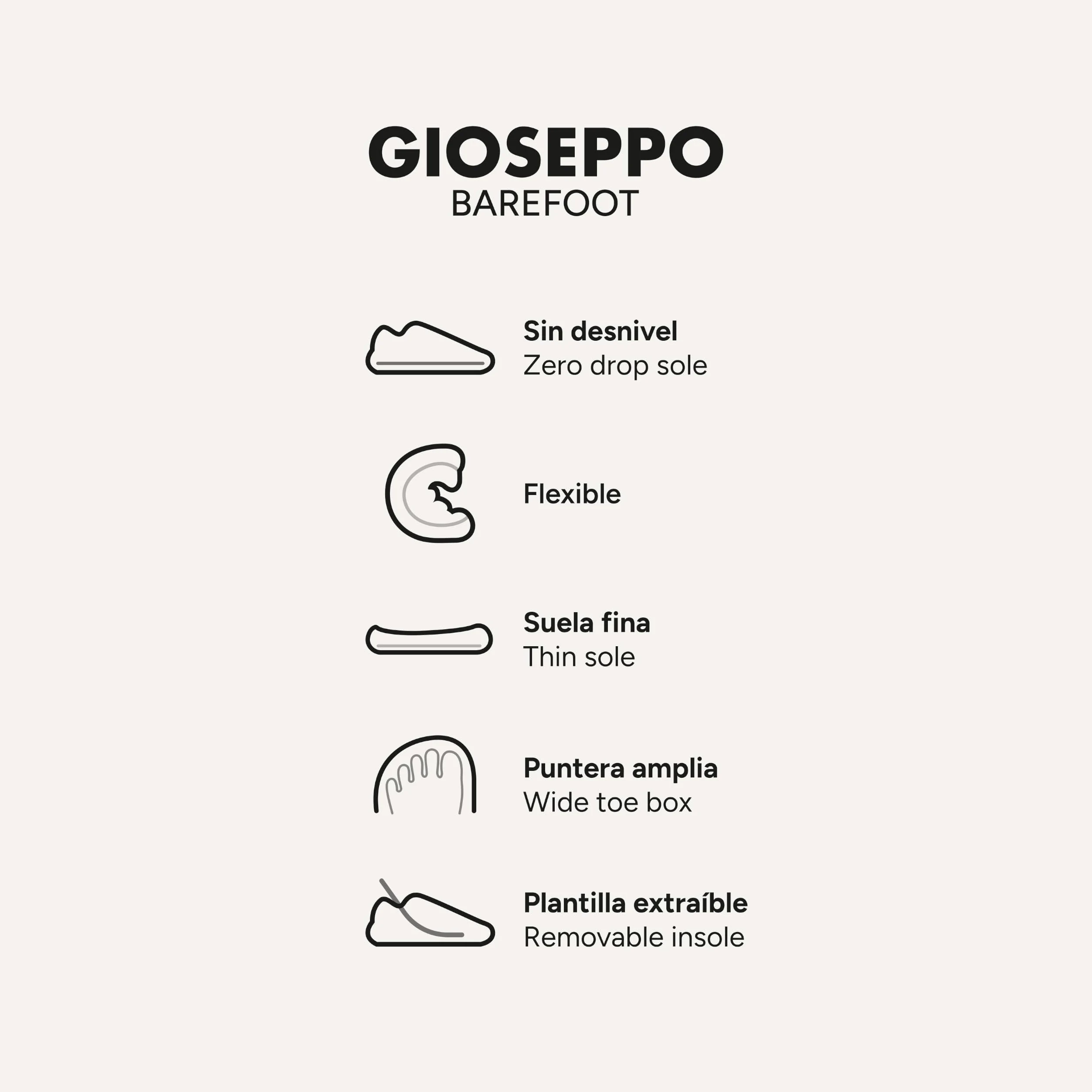 GIOSEPPO Barefoot - Botines Brillo OURE