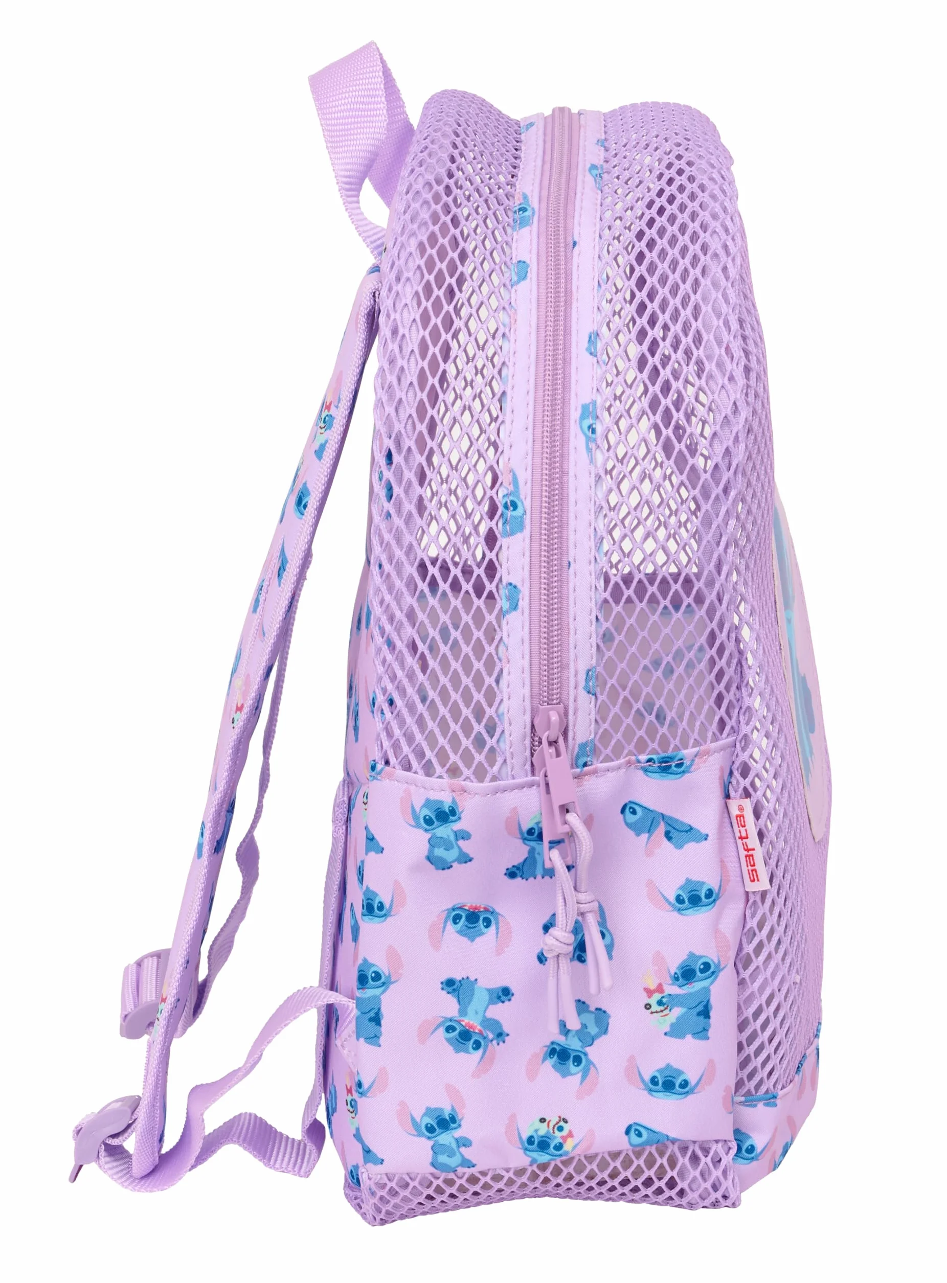 STITCH - Mochila Infantil de Playa, Anti Arena, con Asas, Fácil Limpieza, Ideal para Niños de Diferentes Edades, Cómoda y Versátil, 32x12x38 cm