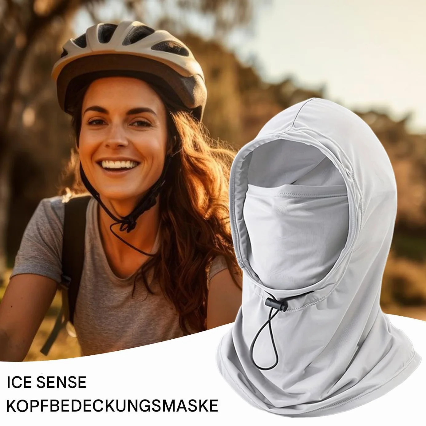 Máscara de protección solar – UPF 50+ Protección UV Sombrero con protección para el cuello | Protección facial transpirable para deportes, escalada, senderismo, ciclismo, actividades al aire libre