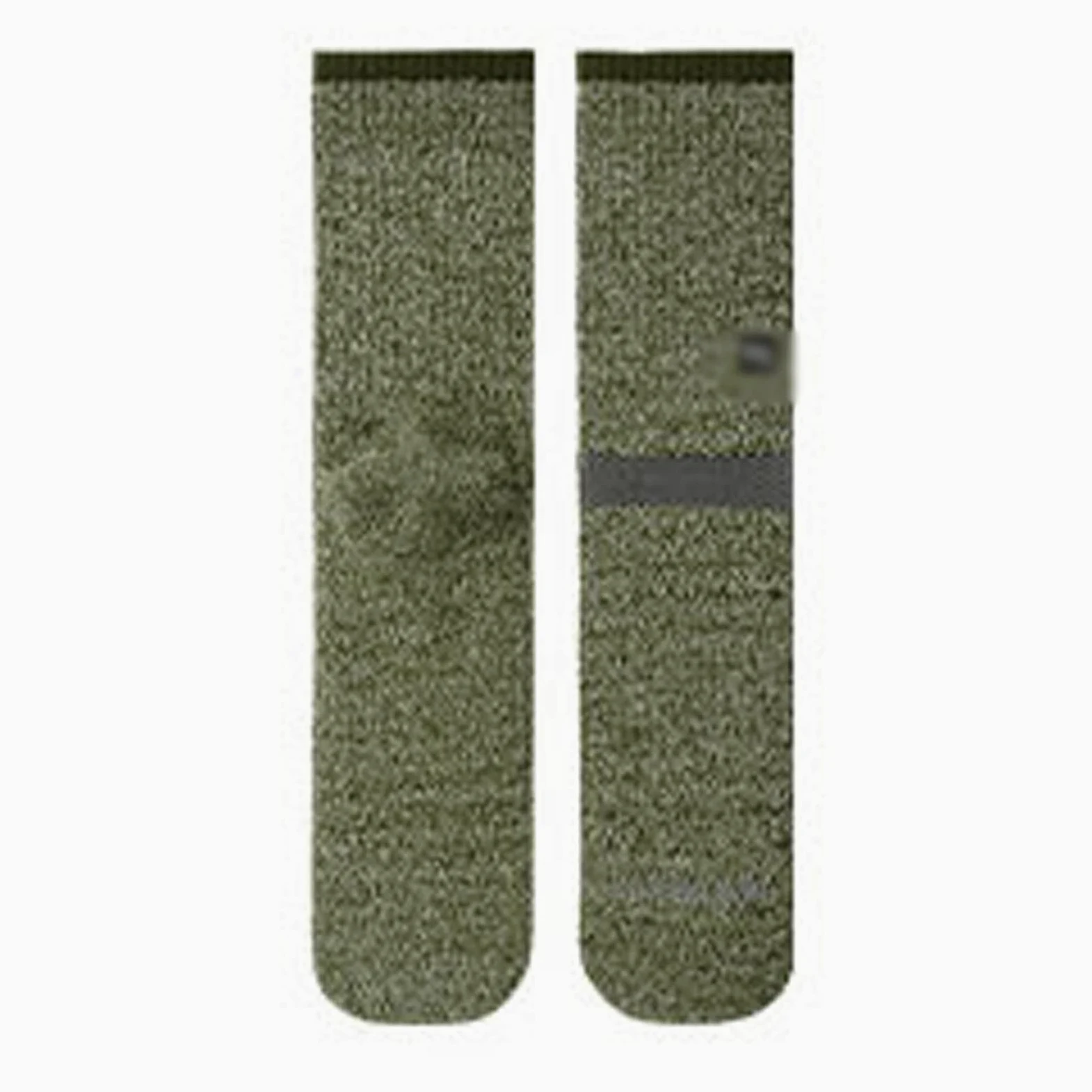 calcetines de hombre Calcetines atléticos de lana al aire libre de gran tamaño absorción de humedad secado rápido calcetín calcetines transpirables verde 2 pares (10.2-11 pulgadas) medias de hombre(A)
