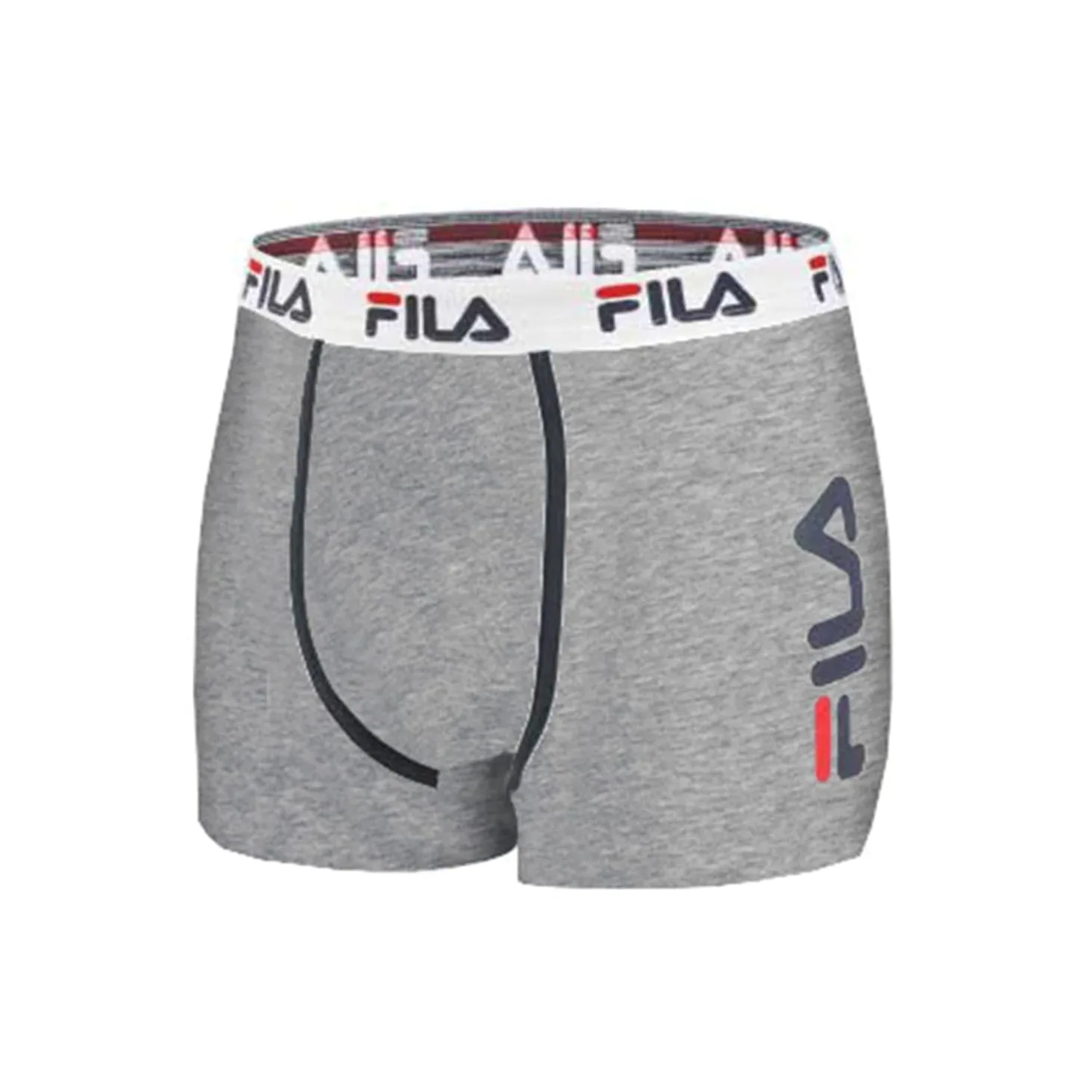 FILA Calzoncillos Hombre Boxer Algodón, Ropa Interior Hombre, Suave, Cinturón Antideslizante (Lote de 4) | Hombre, Corte ajustado, Elástico, Sujeción óptima, Uso diario