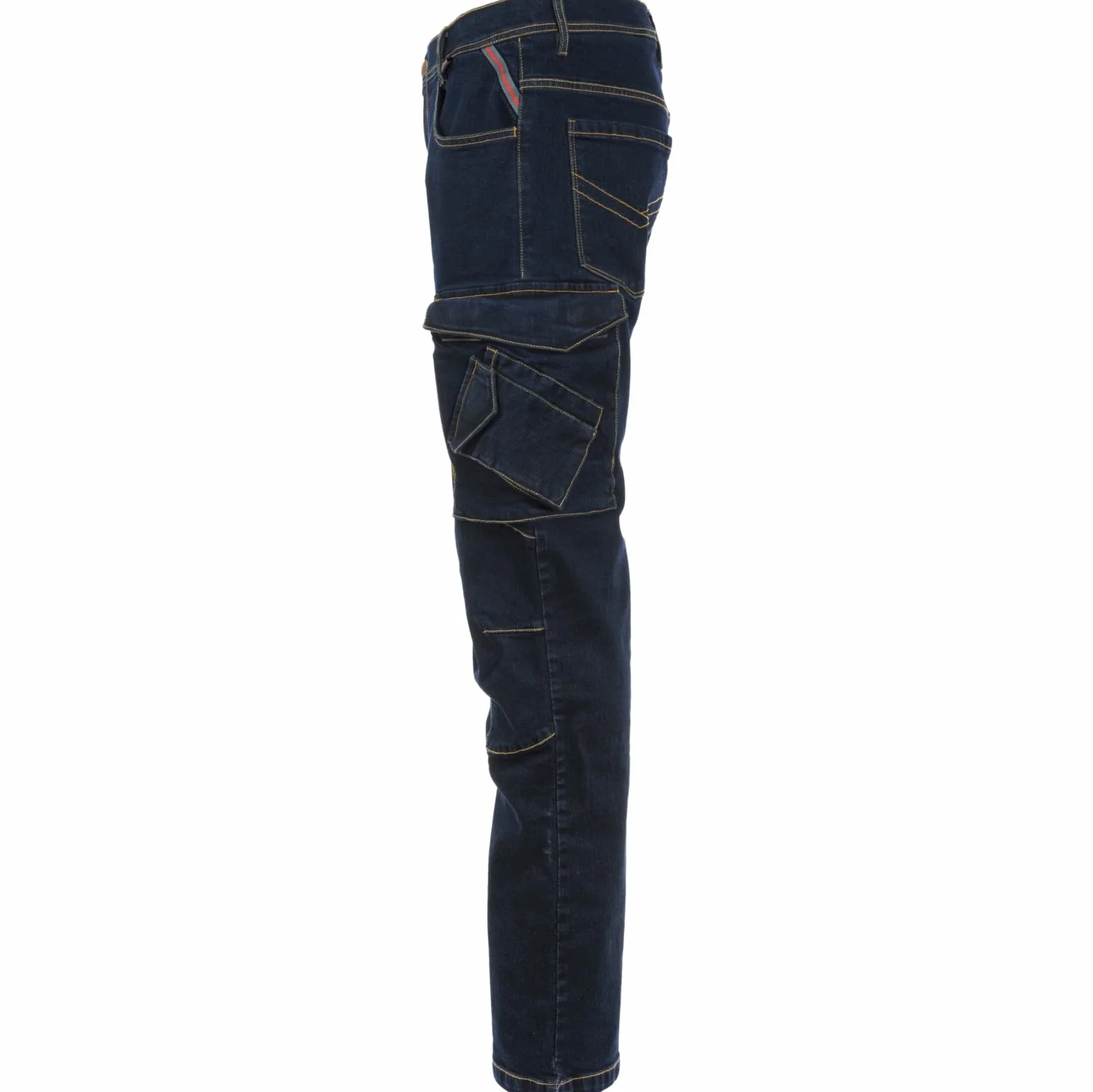 WÜRTH MODYF Vaqueros de Trabajo Multibolsillo Stretch X – Pantalones de Trabajo Profesionales para Hombre – Pantalones de Trabajo con Cremallera – Talla 42-62 en Azul