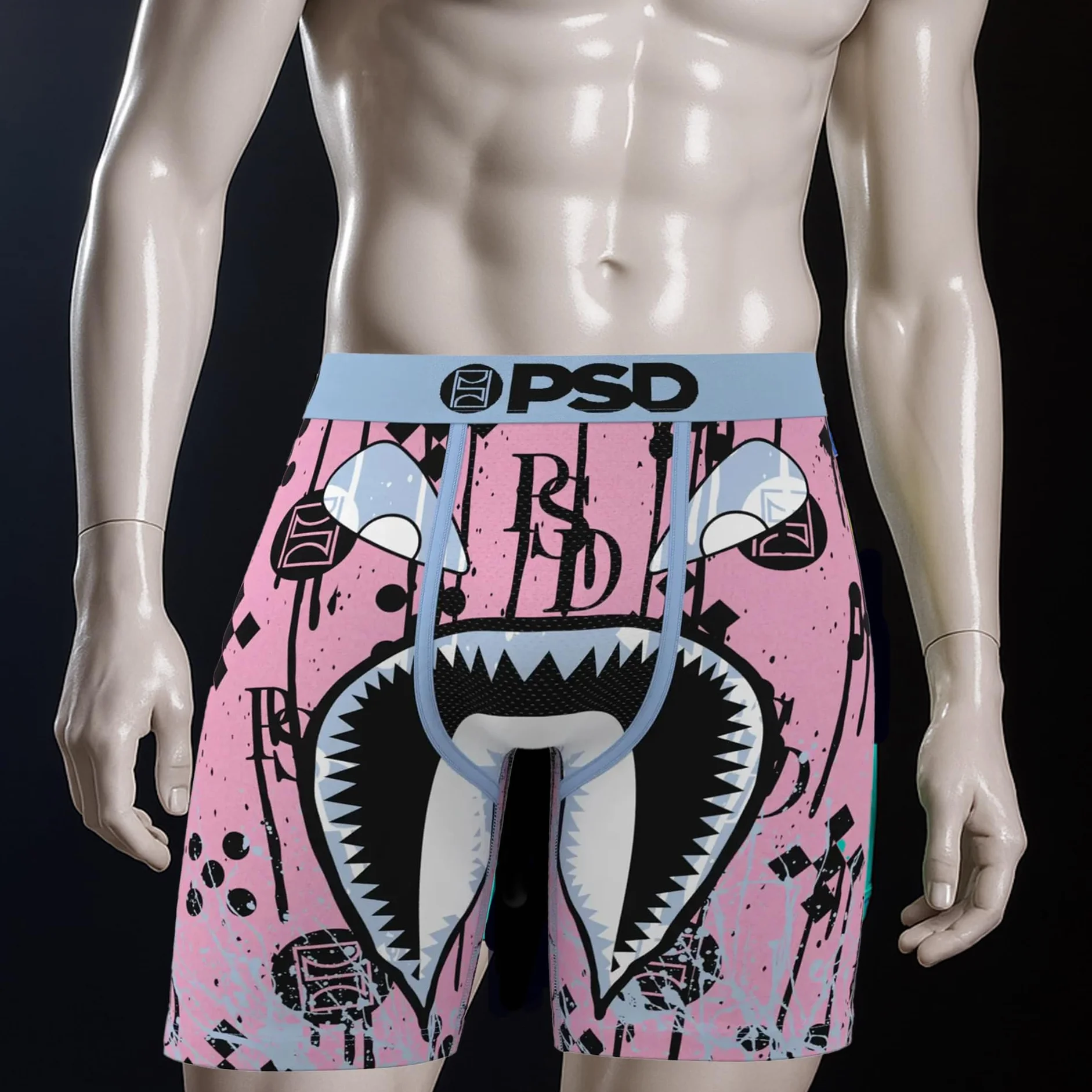 Calzoncillos para Hombre Warface Scoop 7" Entrepierna Micromesh Transpirable Costuras Planas Cintura Microfibra