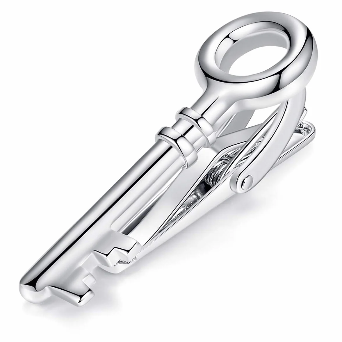 Honey Bear llave key Clip Pasador de corbata Pisacorbatas,para los hombres, corbata de tamaño corbata estrecha flaco, acero inoxidable para el regalo de boda de negocios