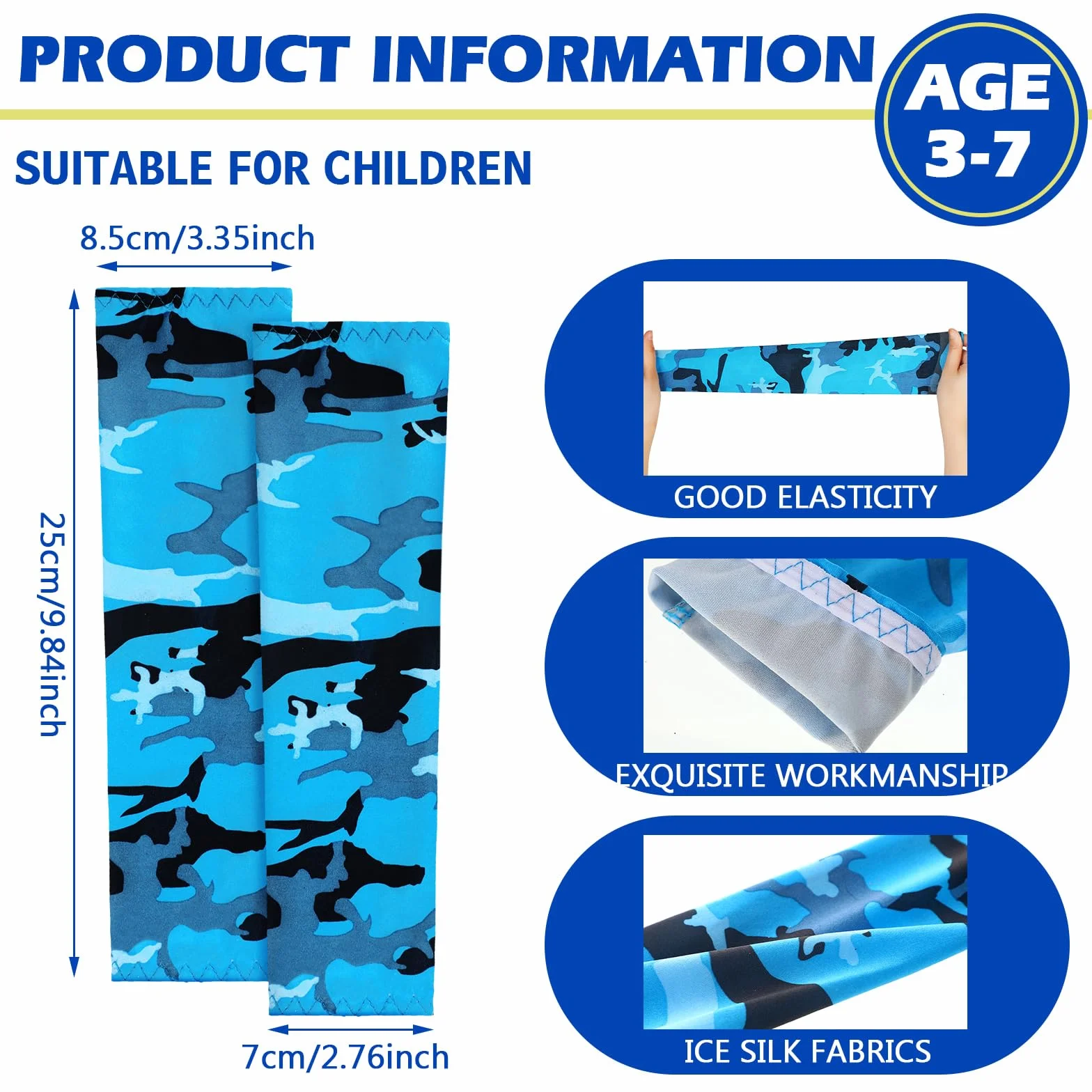 Mepase 14 Pares Mangas de Brazo para Niños Protección Solar UV Cubierta de Compresión Deportes Fútbol