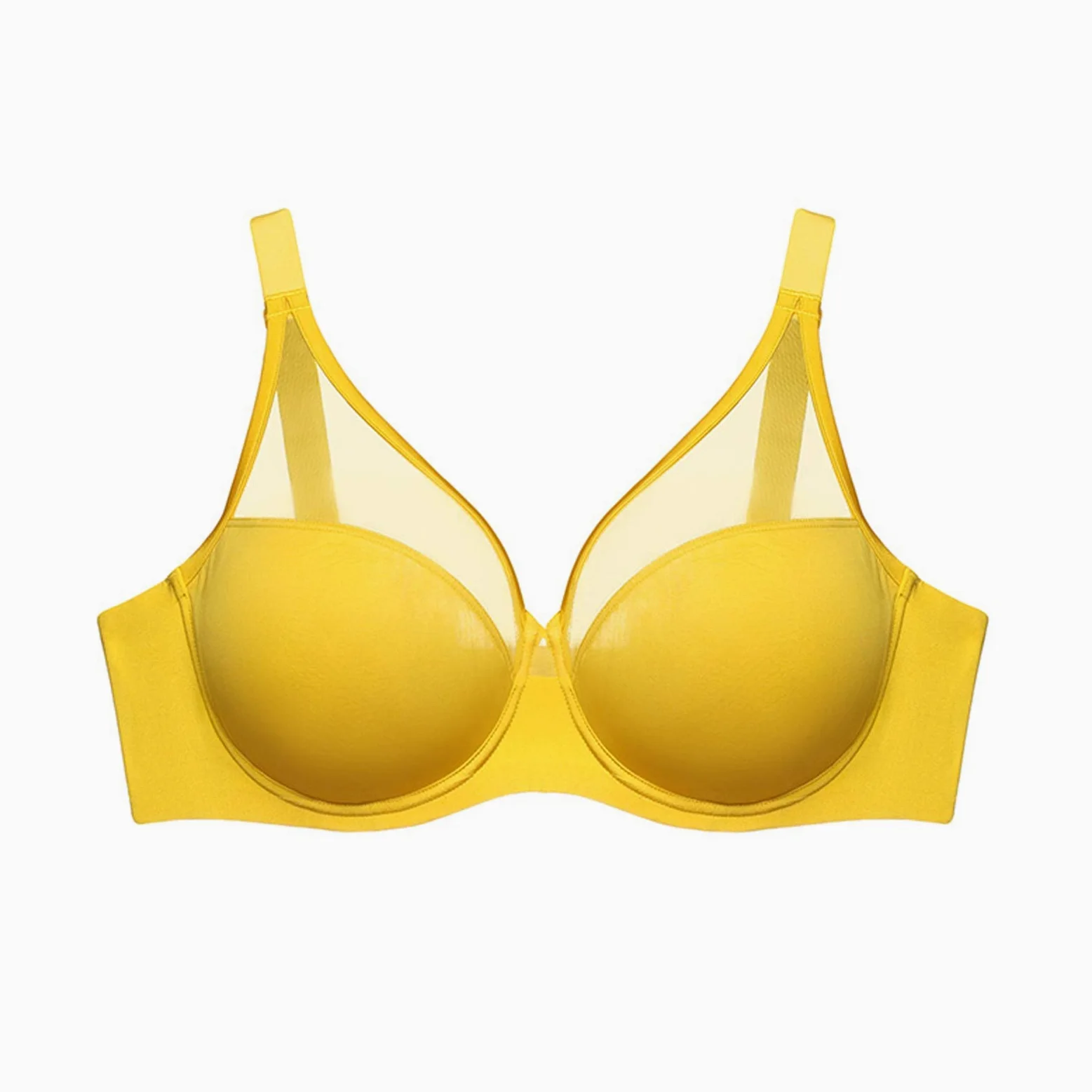 Sujetador sin alambres para mujer de talla grande,Comfort Revolution Wirefree Bralette de cobertura completa para uso diario