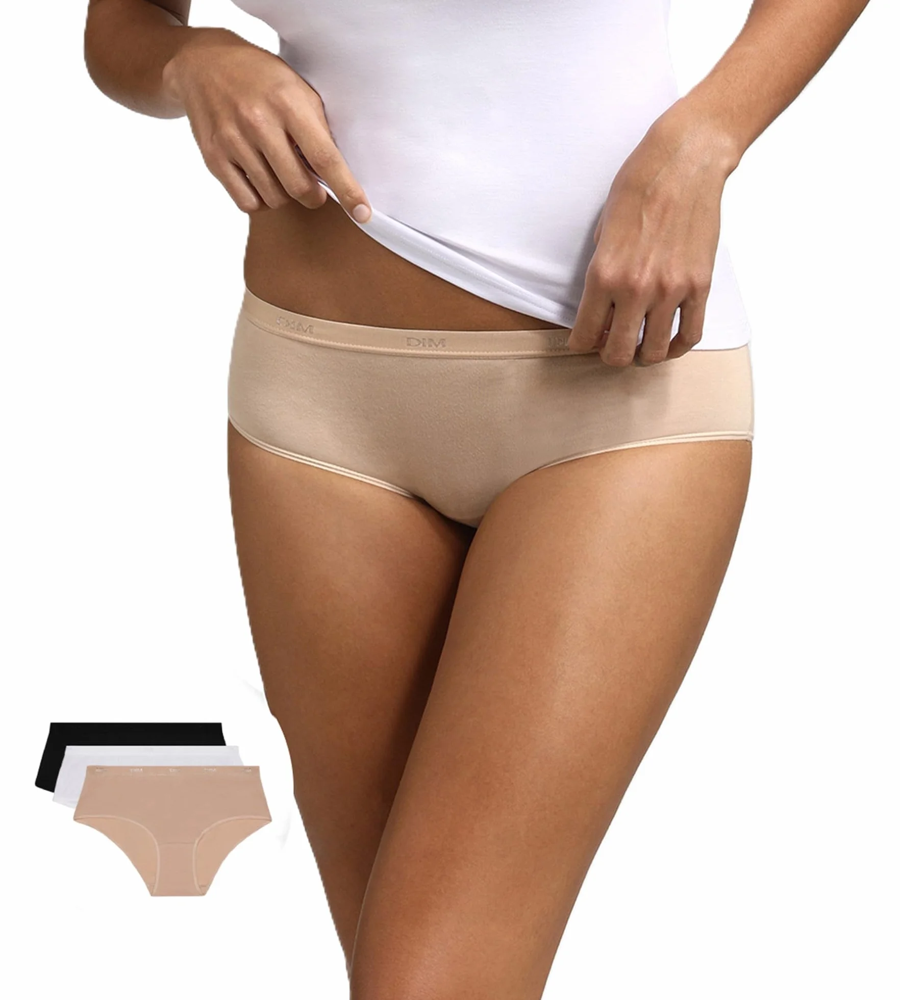 Dim Juego De 3 Bóxers Les Pockets Ecodim Acabado Invisible Mujer x3