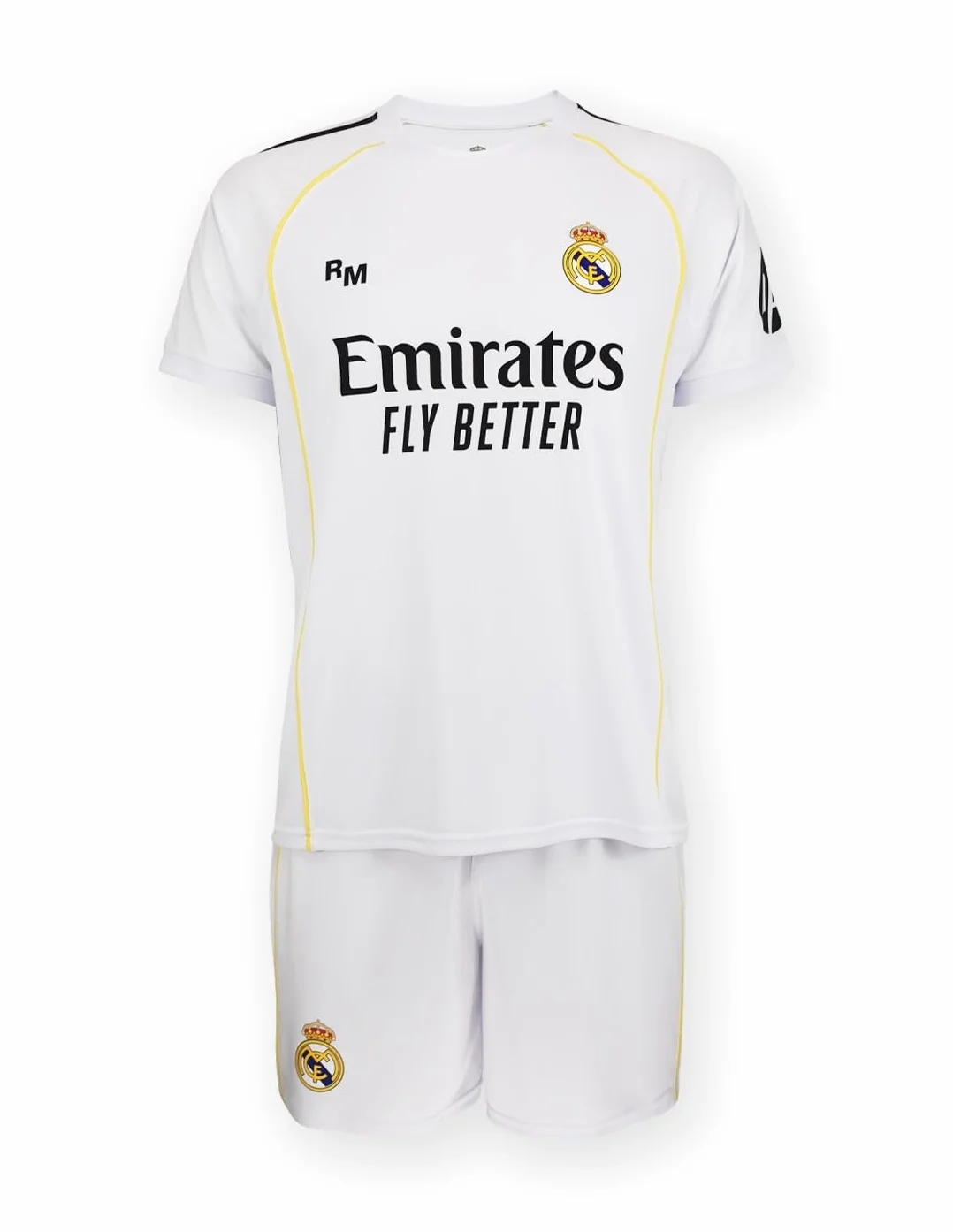 Real Madrid Equipación de Local 25/26 para niños - Talla 116 a 164 - Temporada 2025/2026 - Equipación de Local Kids - Producto Oficial para Fans