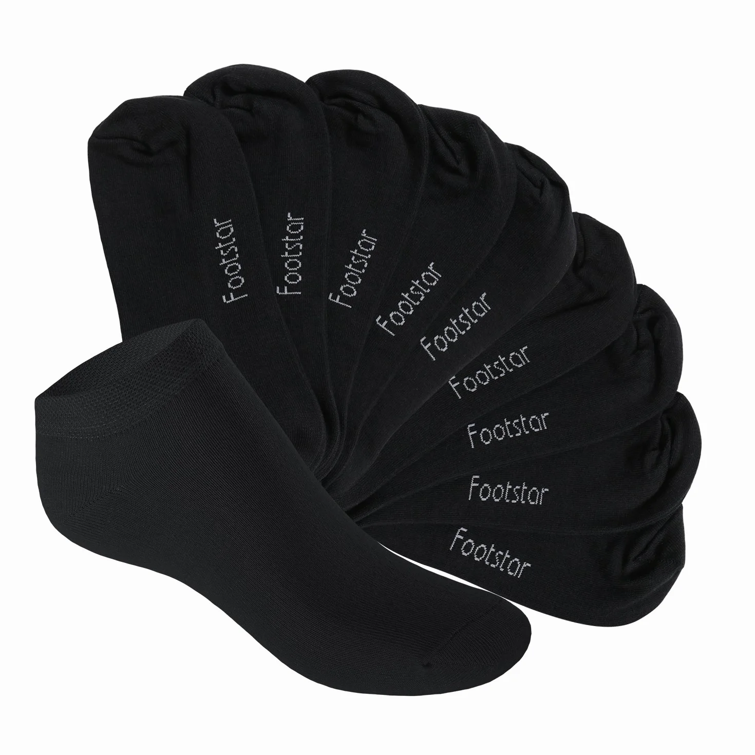 Footstar - Calcetines deportivos cortos para zapatillas (10 pares), para niñas y niños - Colección Sneak It!
